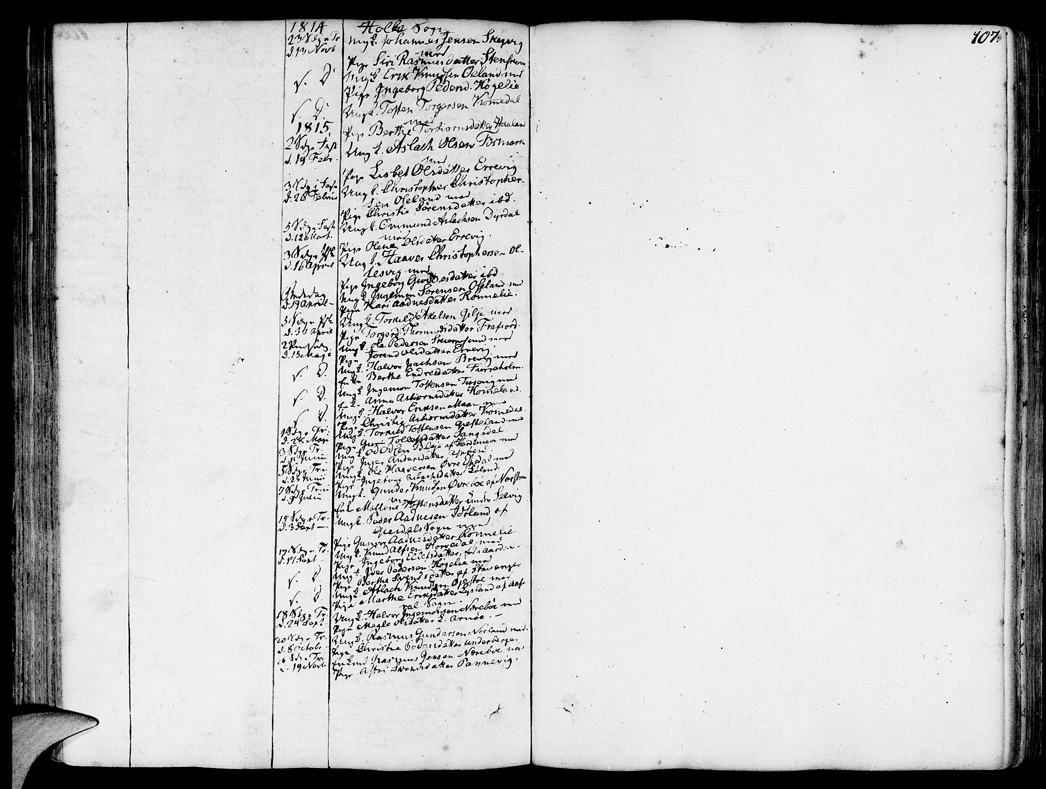 Strand sokneprestkontor, SAST/A-101828/H/Ha/Haa/L0003: Parish register (official) no. A 3, 1769-1816, p. 107