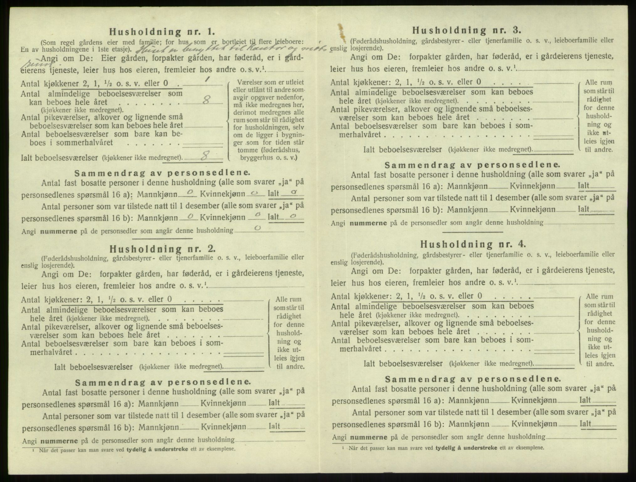 SAB, 1920 census for Gulen, 1920, p. 229