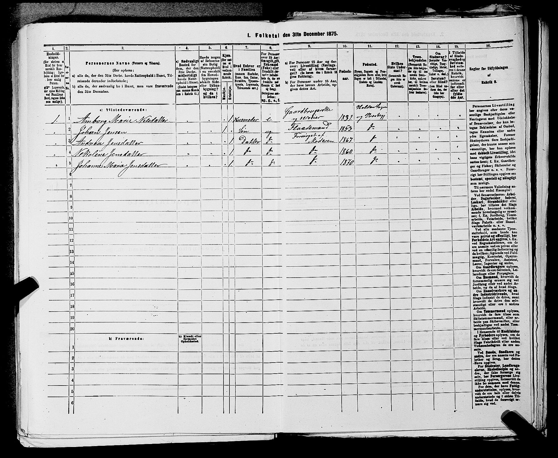 SAKO, 1875 census for 0819P Holla, 1875, p. 1067