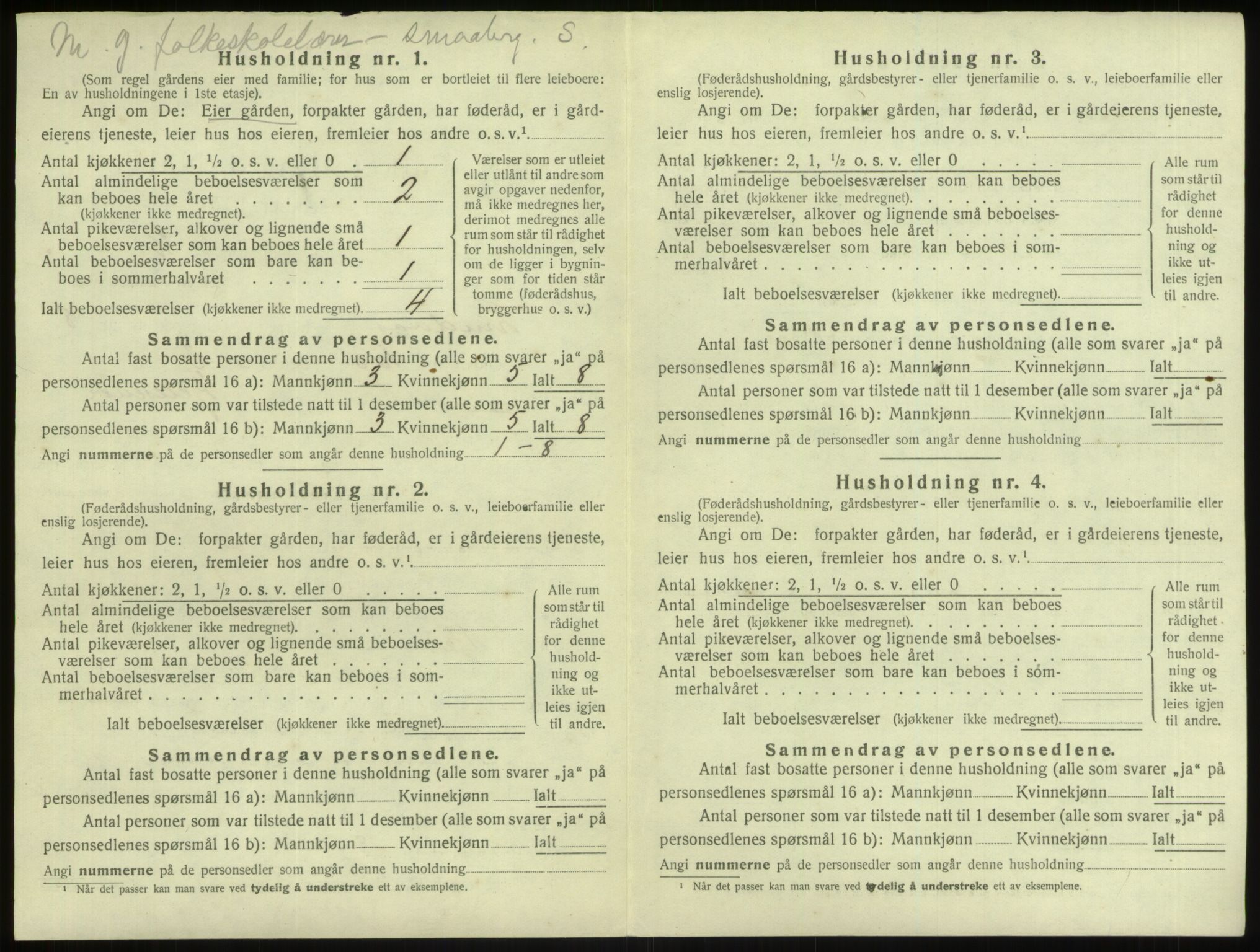 SAB, 1920 census for Lindås, 1920, p. 511