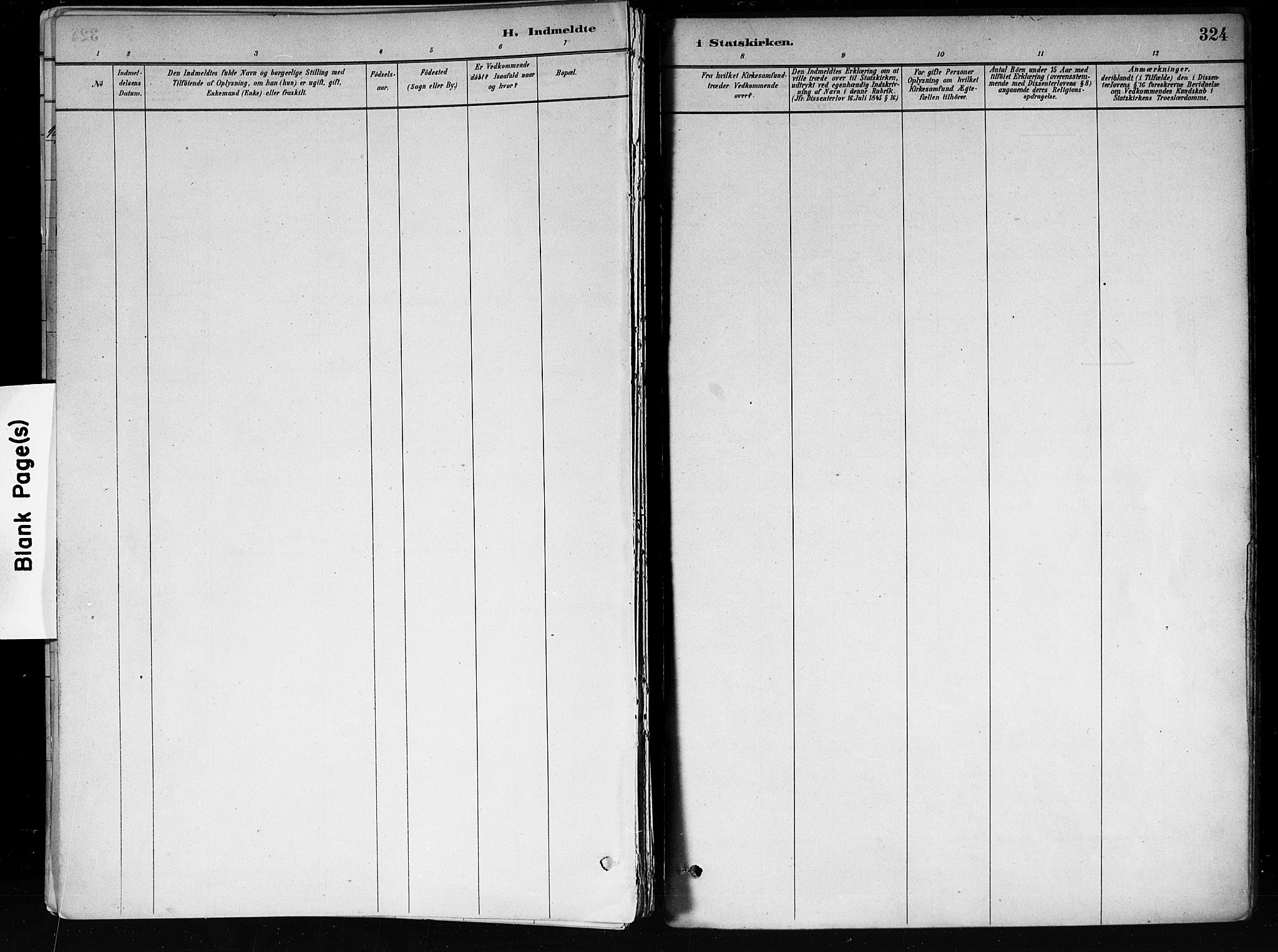 Røyken kirkebøker, SAKO/A-241/F/Fa/L0008: Parish register (official) no. 8, 1880-1897, p. 324