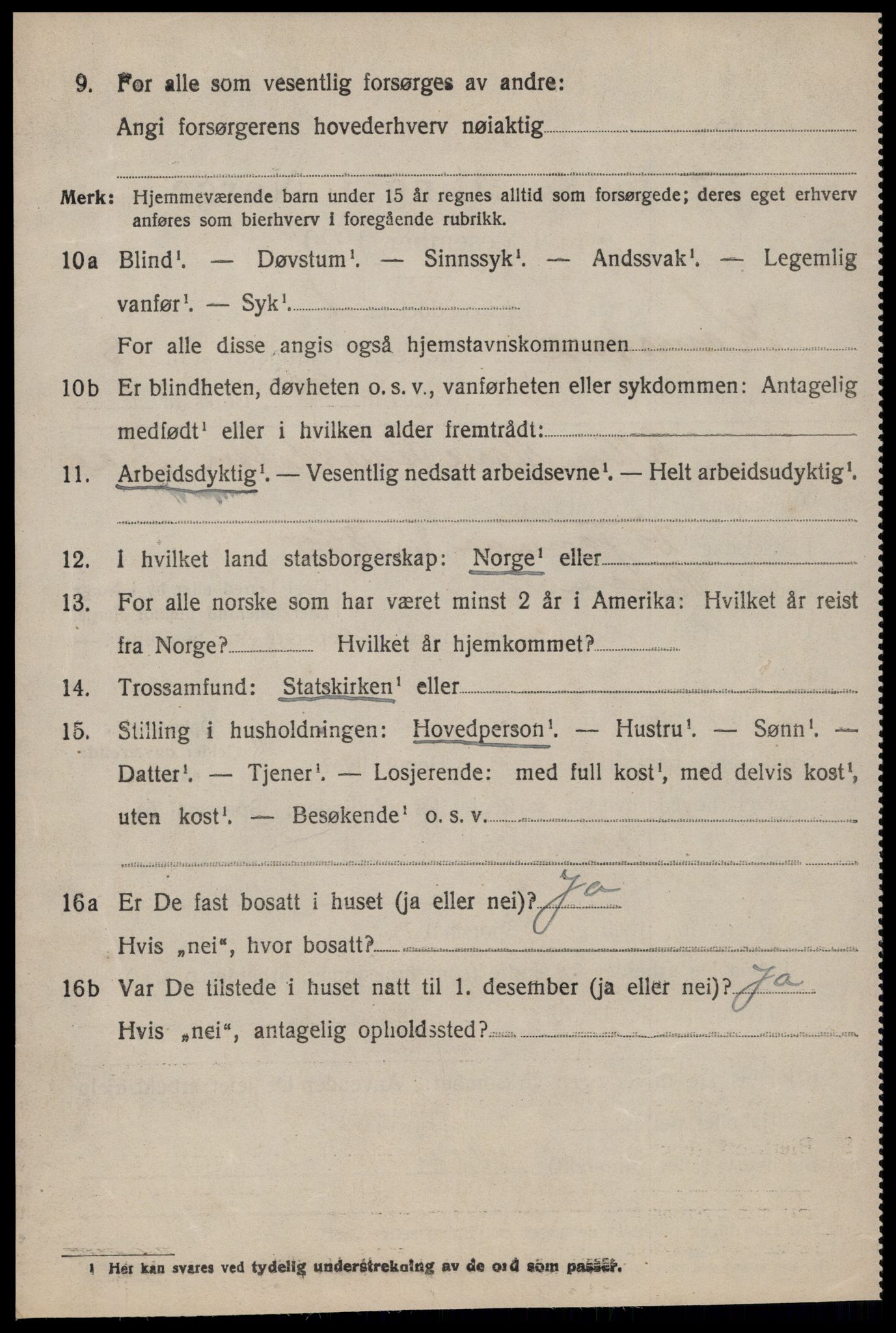 SAT, 1920 census for Kornstad, 1920, p. 2496