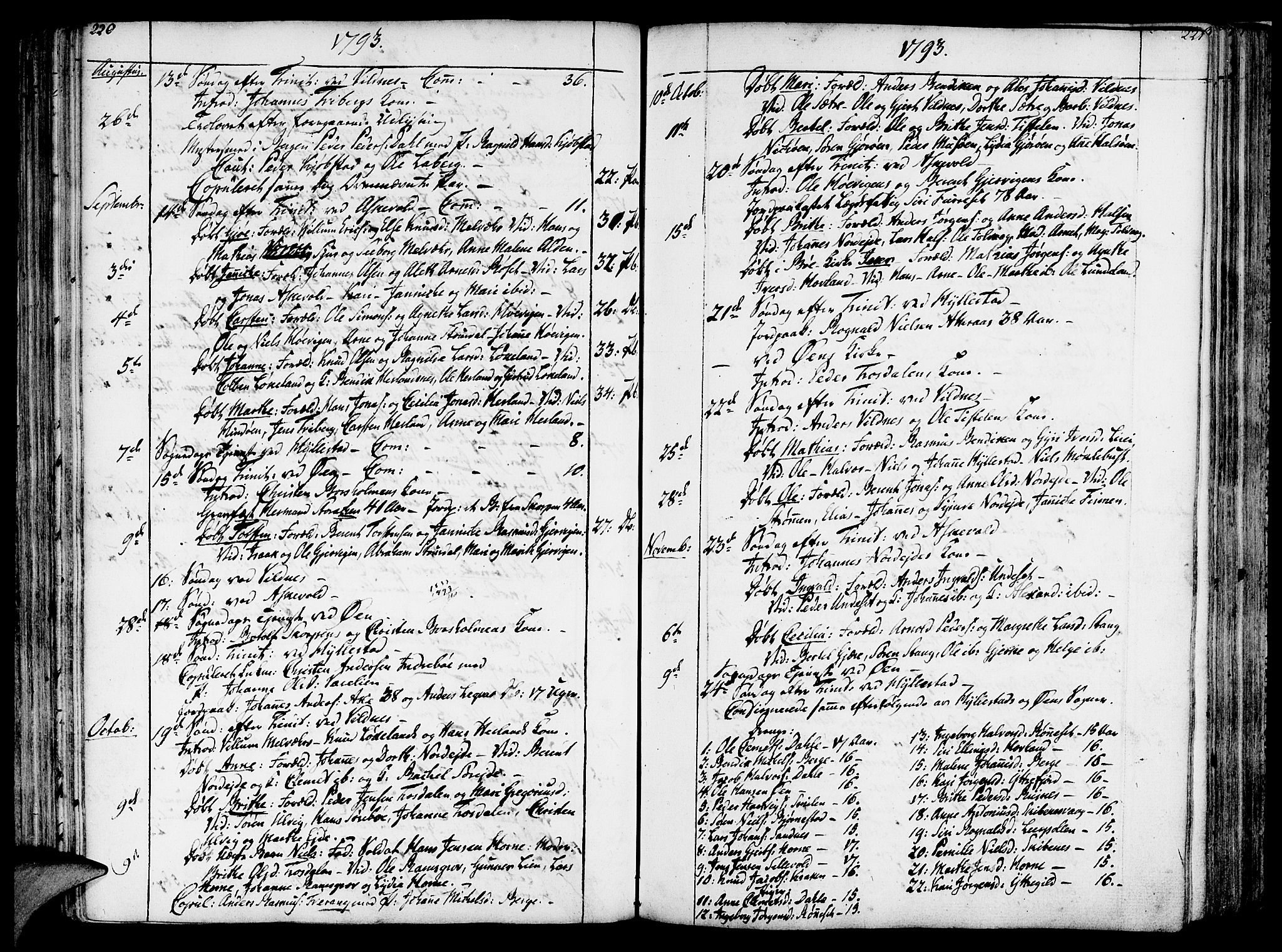 Askvoll sokneprestembete, SAB/A-79501/H/Haa/Haaa/L0009: Parish register (official) no. A 9, 1776-1821, p. 220-221