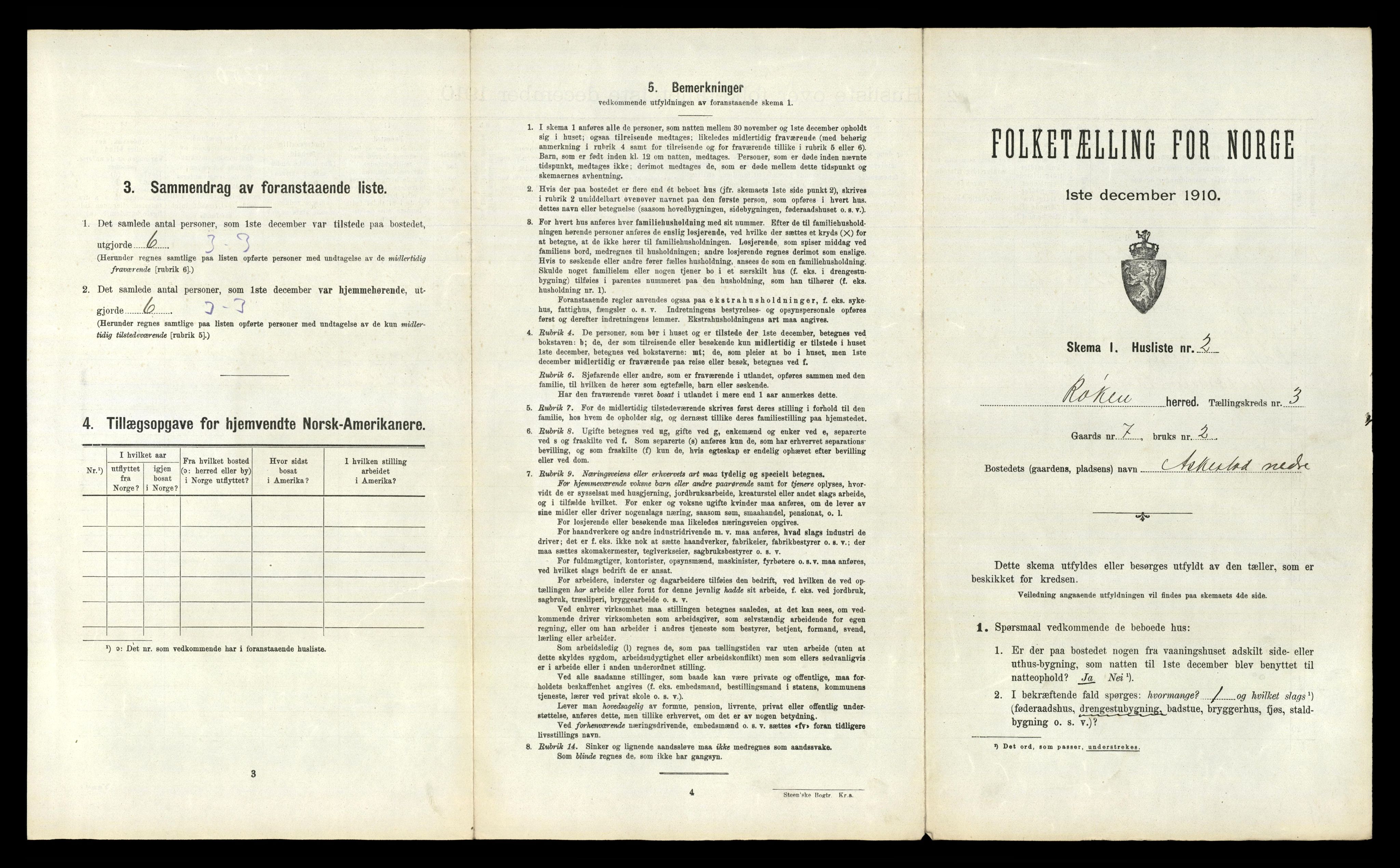 RA, 1910 census for Røyken, 1910, p. 359