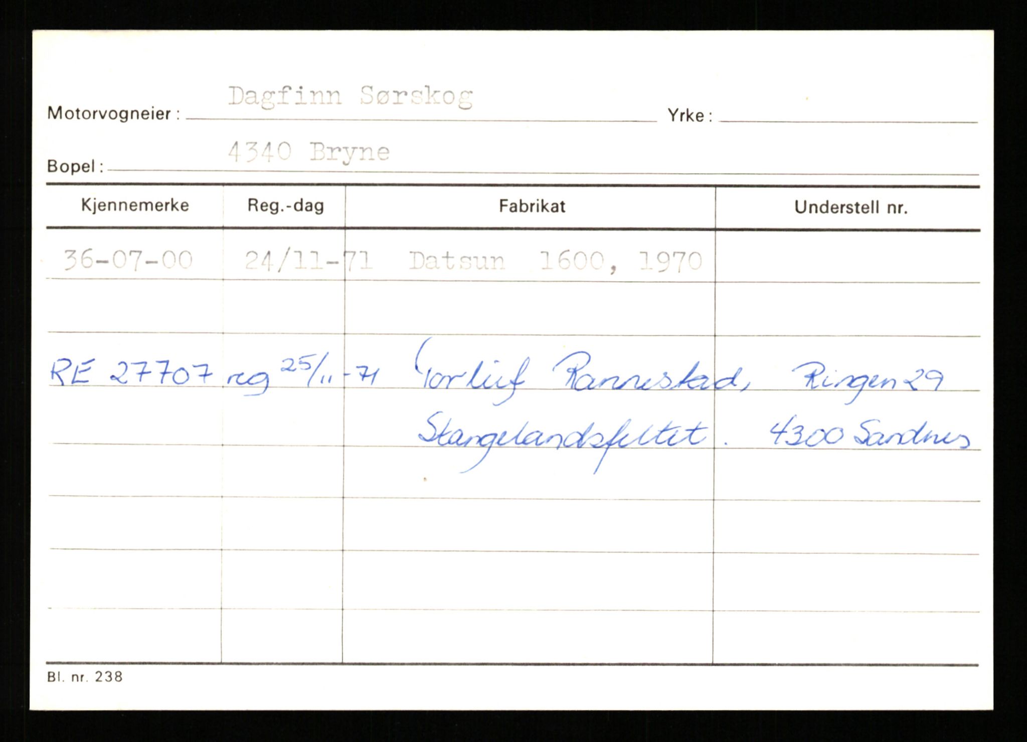 Stavanger trafikkstasjon, AV/SAST-A-101942/0/G/L0011: Registreringsnummer: 240000 - 363477, 1930-1971, p. 3281