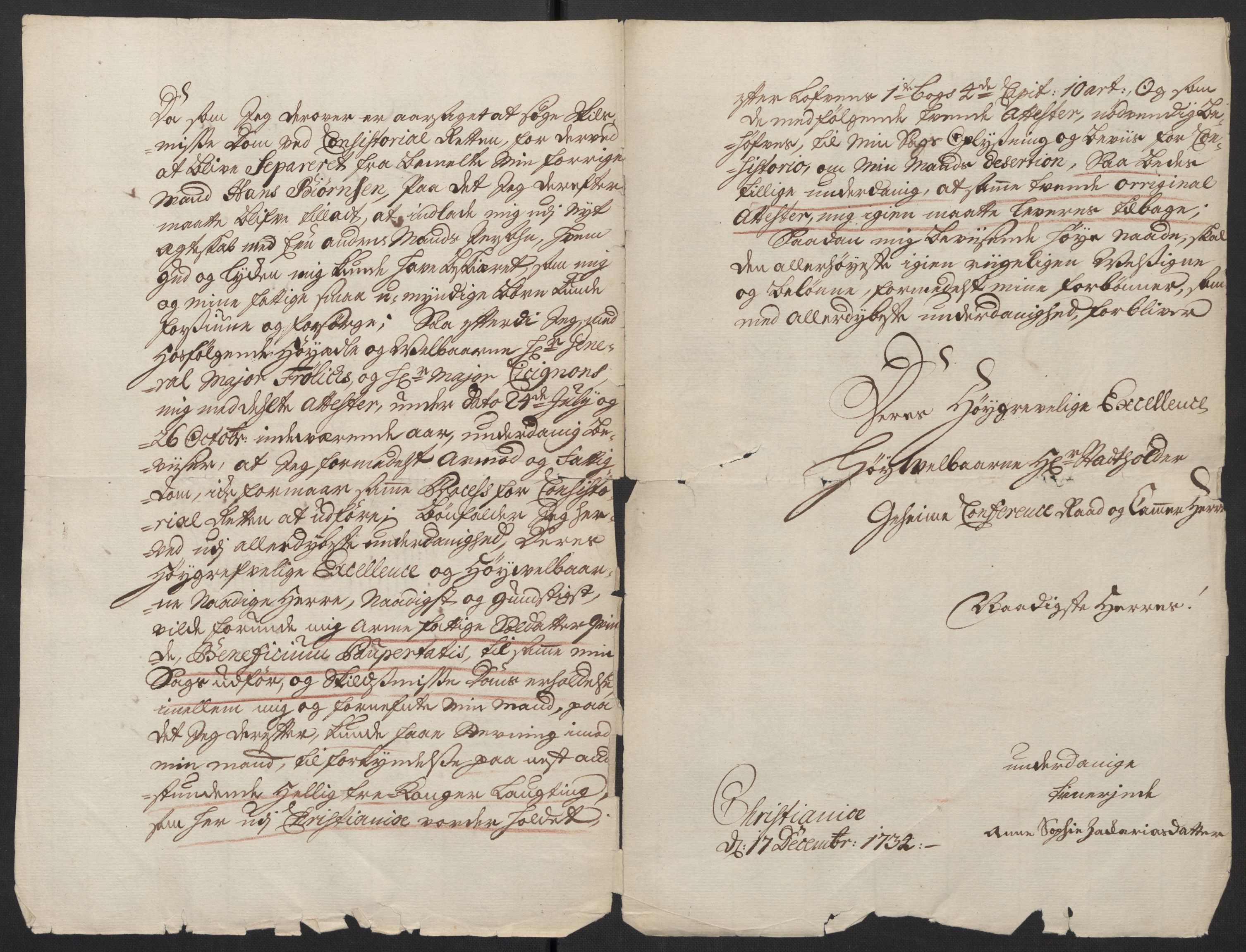 Stattholderembetet 1572-1771, AV/RA-EA-2870/Ef/L0108: Brev fra embetsmenn og andre, 1735-1736, p. 4