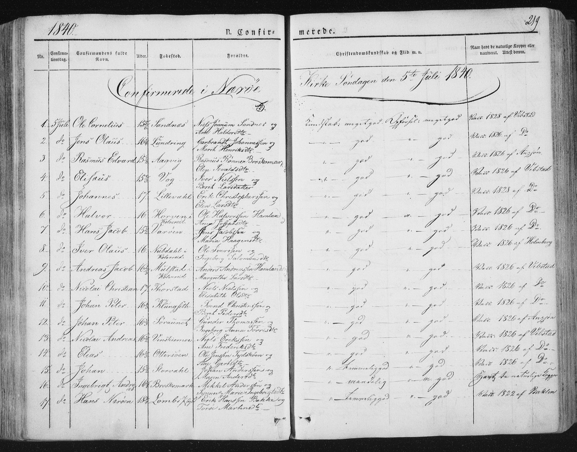 Ministerialprotokoller, klokkerbøker og fødselsregistre - Nord-Trøndelag, SAT/A-1458/784/L0669: Parish register (official) no. 784A04, 1829-1859, p. 219