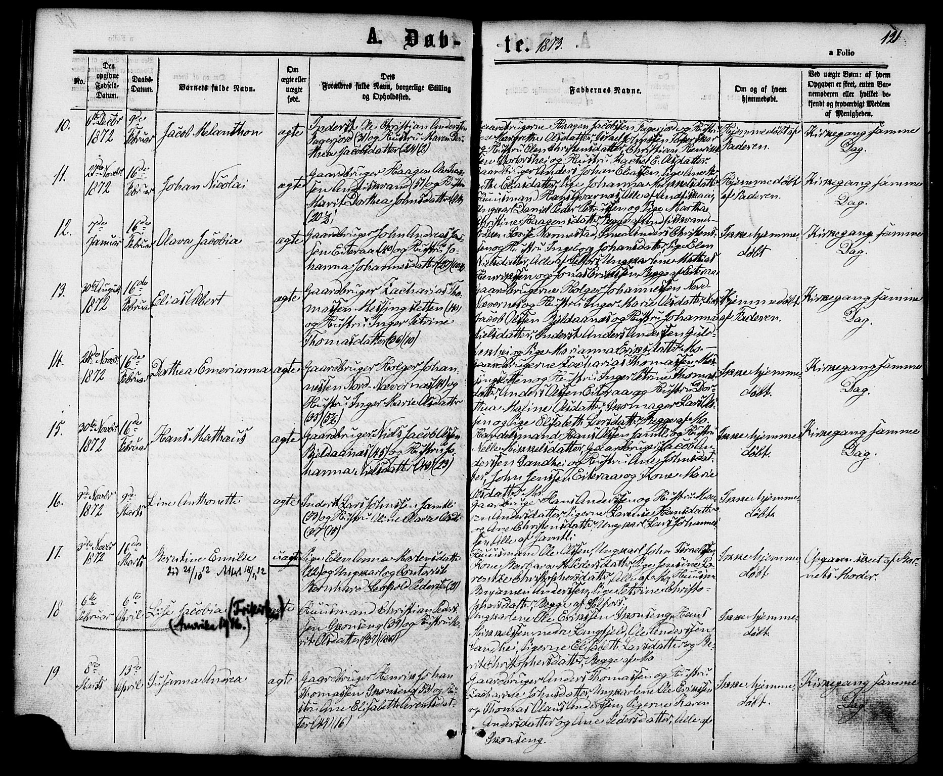 Ministerialprotokoller, klokkerbøker og fødselsregistre - Nordland, AV/SAT-A-1459/827/L0393: Parish register (official) no. 827A05, 1863-1883, p. 121