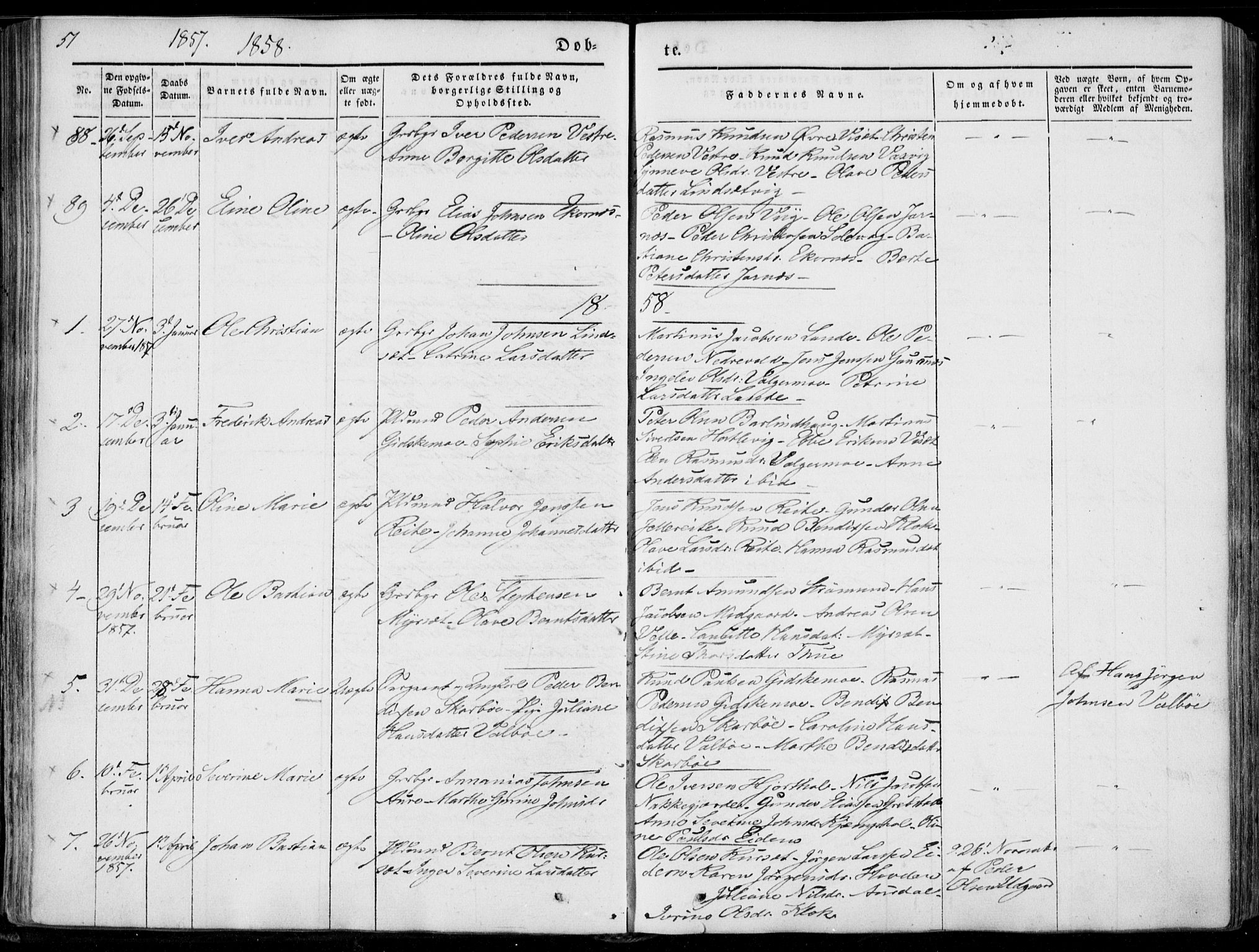 Ministerialprotokoller, klokkerbøker og fødselsregistre - Møre og Romsdal, SAT/A-1454/522/L0313: Parish register (official) no. 522A08, 1852-1862, p. 51