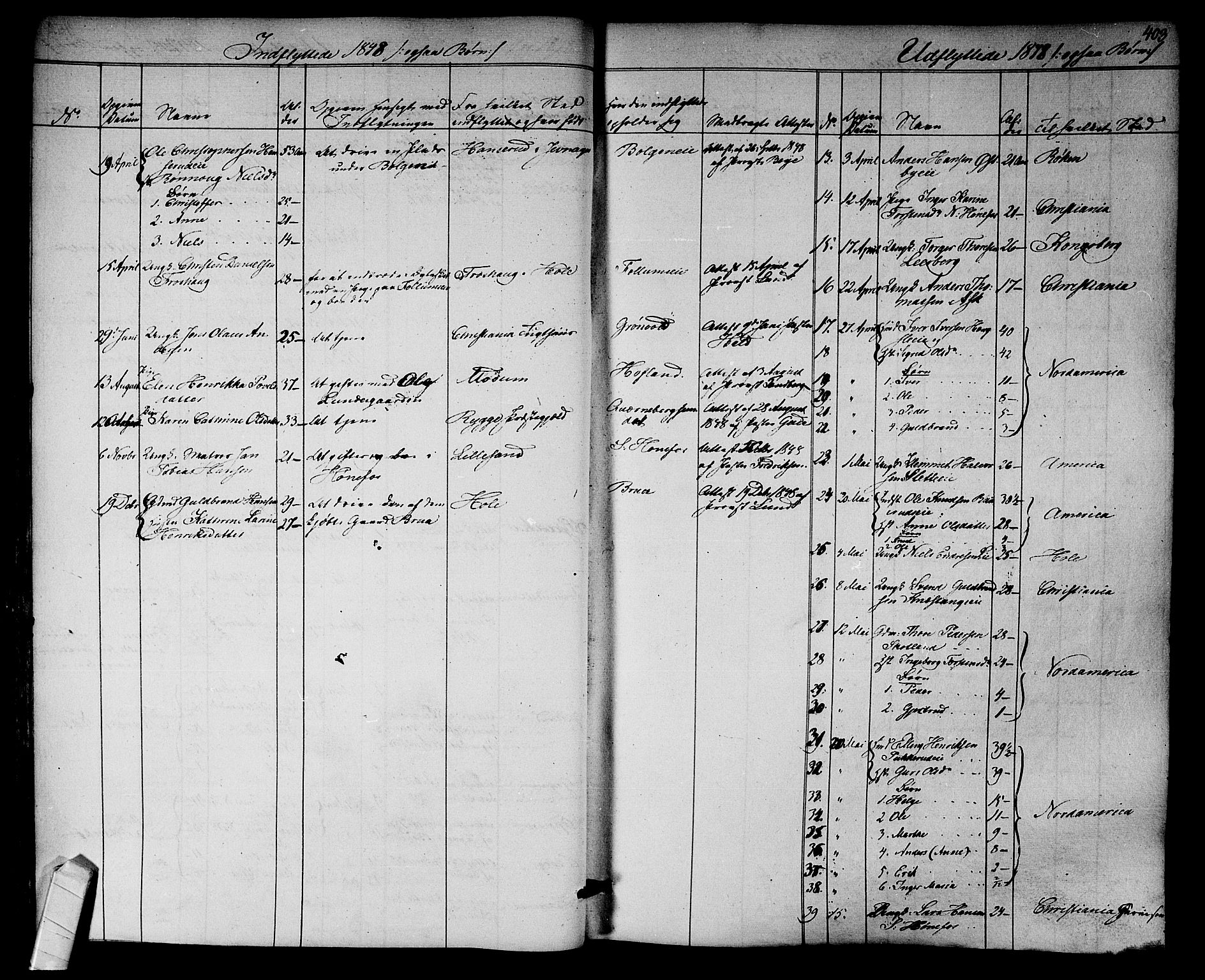 Norderhov kirkebøker, SAKO/A-237/F/Fa/L0011: Parish register (official) no. 11, 1847-1856, p. 403