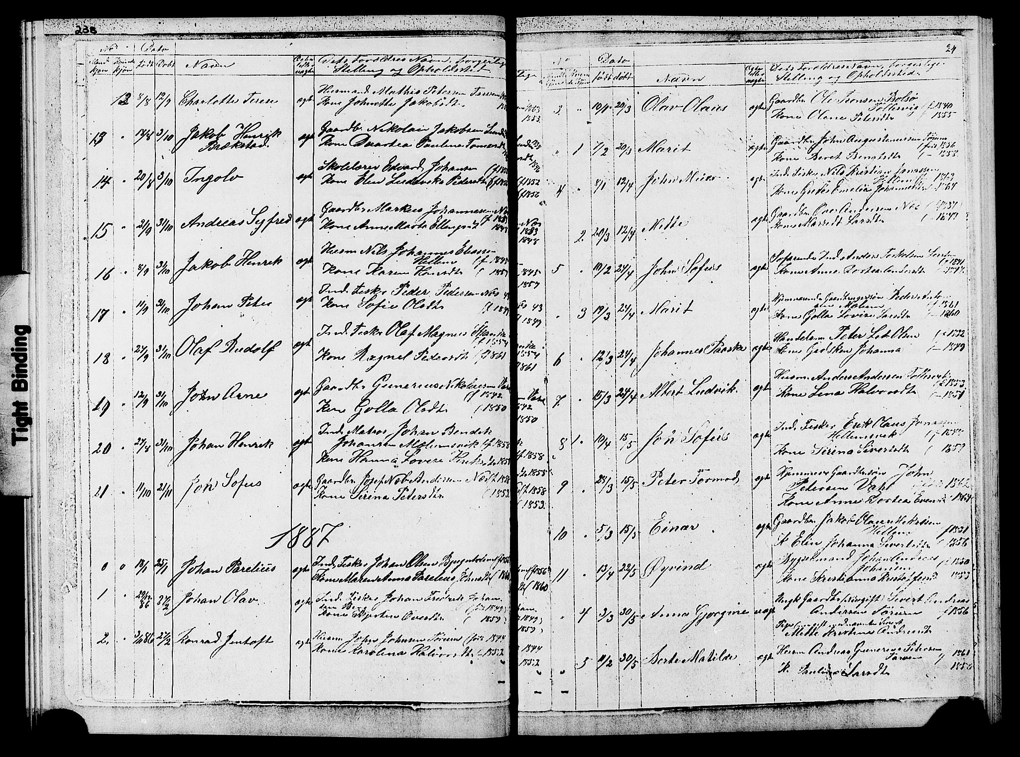 Ministerialprotokoller, klokkerbøker og fødselsregistre - Sør-Trøndelag, SAT/A-1456/652/L0653: Parish register (copy) no. 652C01, 1866-1910, p. 24