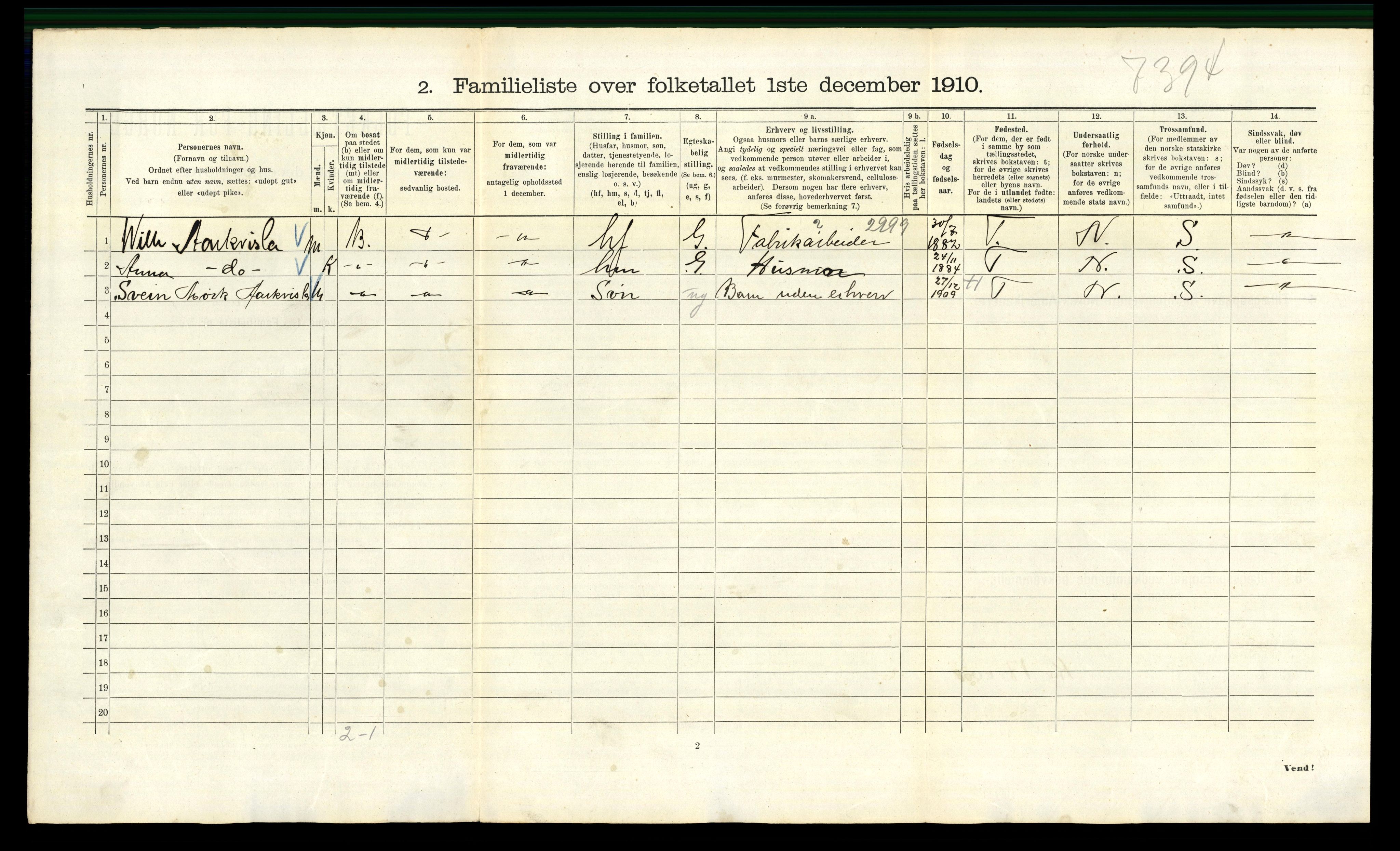 RA, 1910 census for Kristiania, 1910, p. 16008