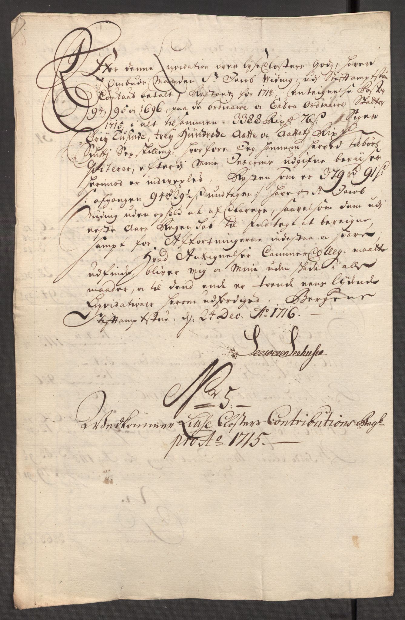 Rentekammeret inntil 1814, Reviderte regnskaper, Fogderegnskap, AV/RA-EA-4092/R50/L3160: Fogderegnskap Lyse kloster, 1710-1719, p. 338