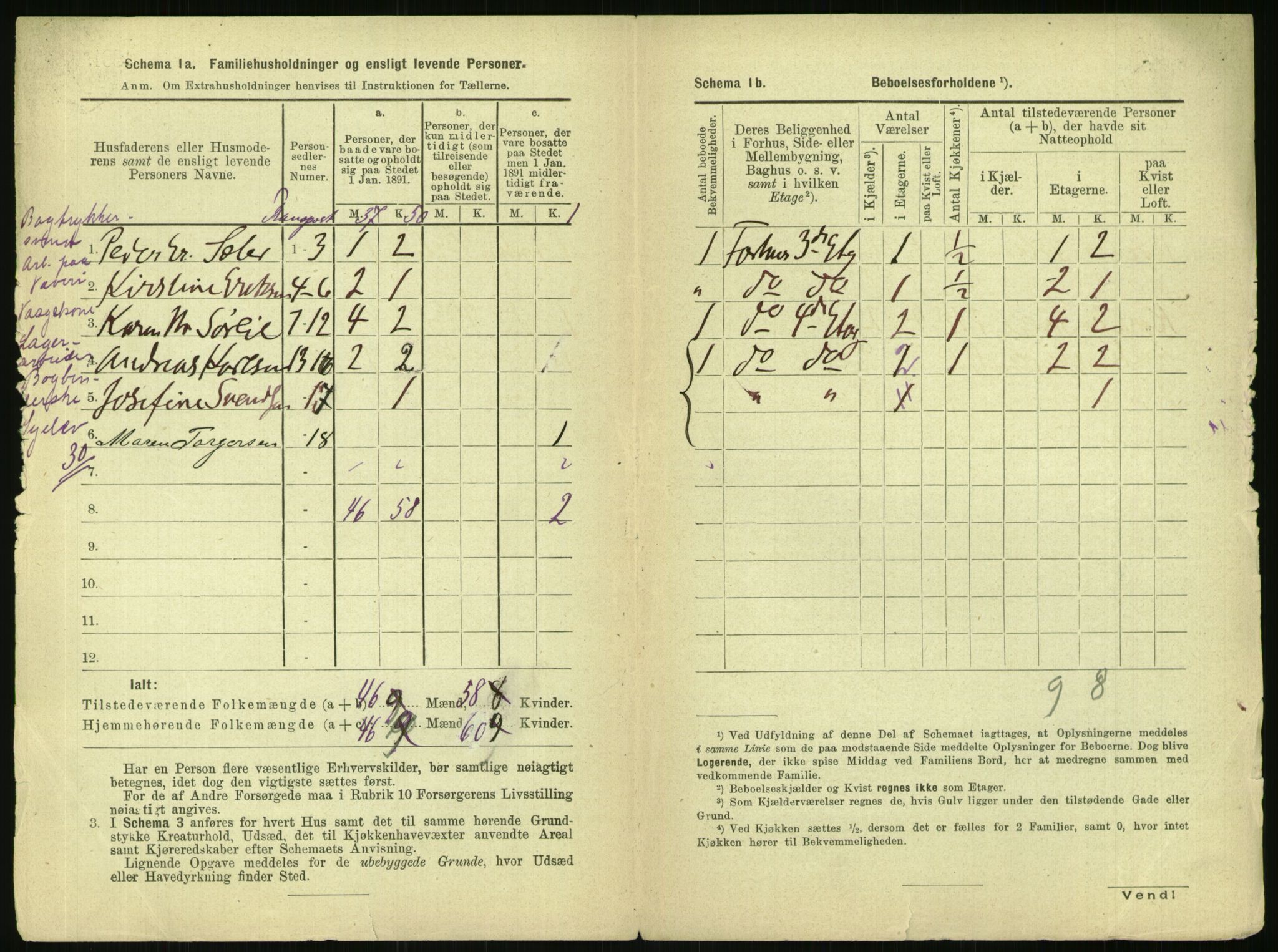 RA, 1891 census for 0301 Kristiania, 1891, p. 122890