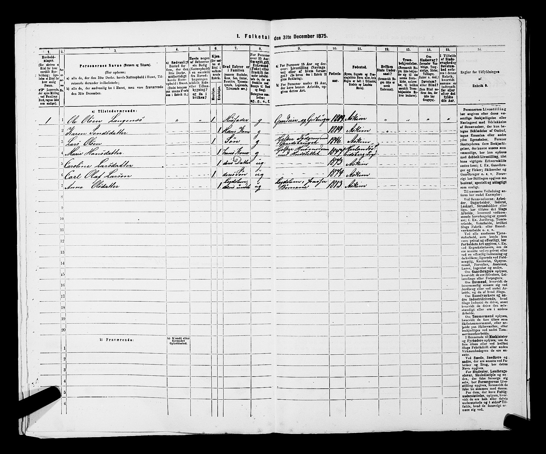 RA, 1875 census for 0124P Askim, 1875, p. 816