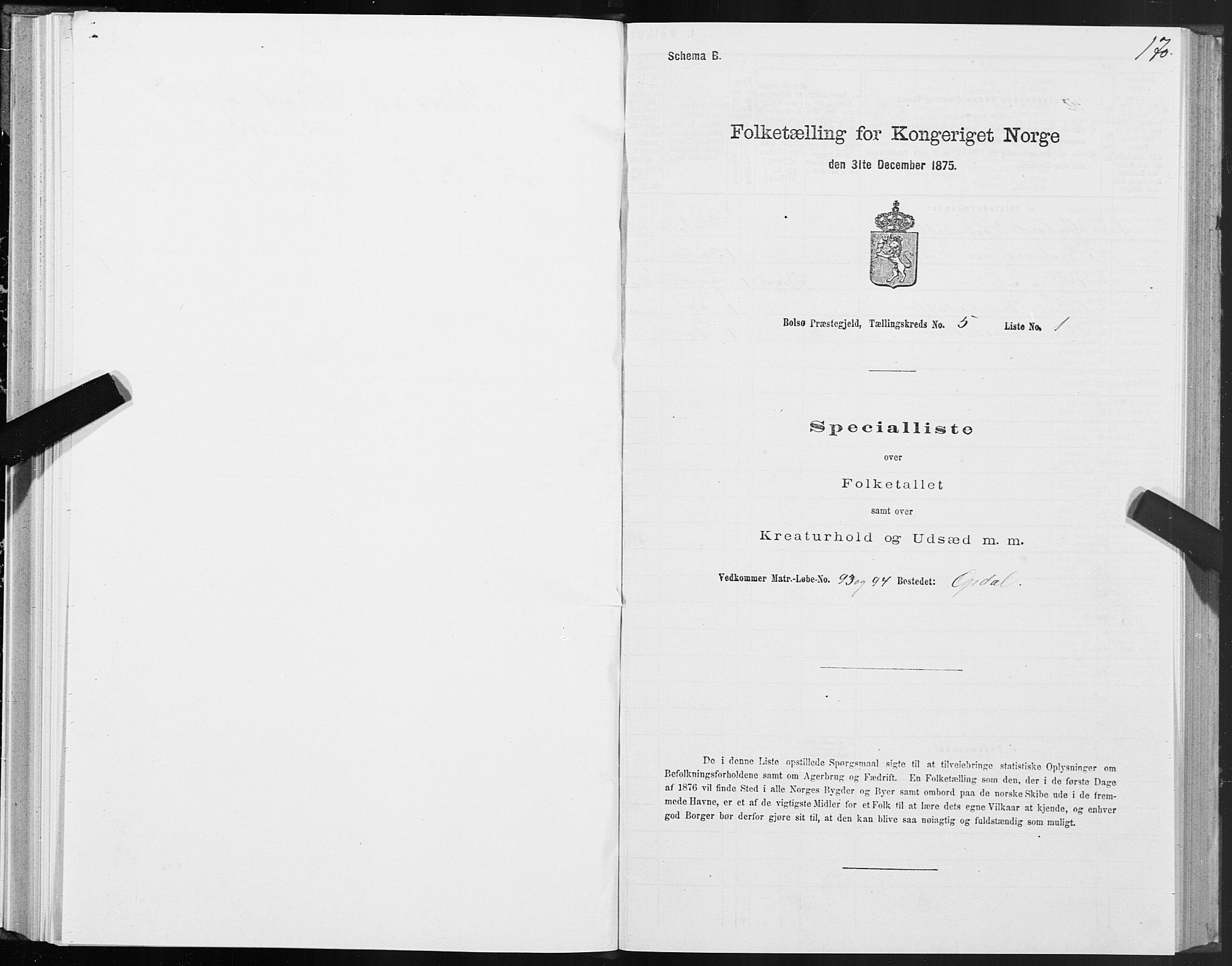 SAT, 1875 census for 1544P Bolsøy, 1875, p. 3170