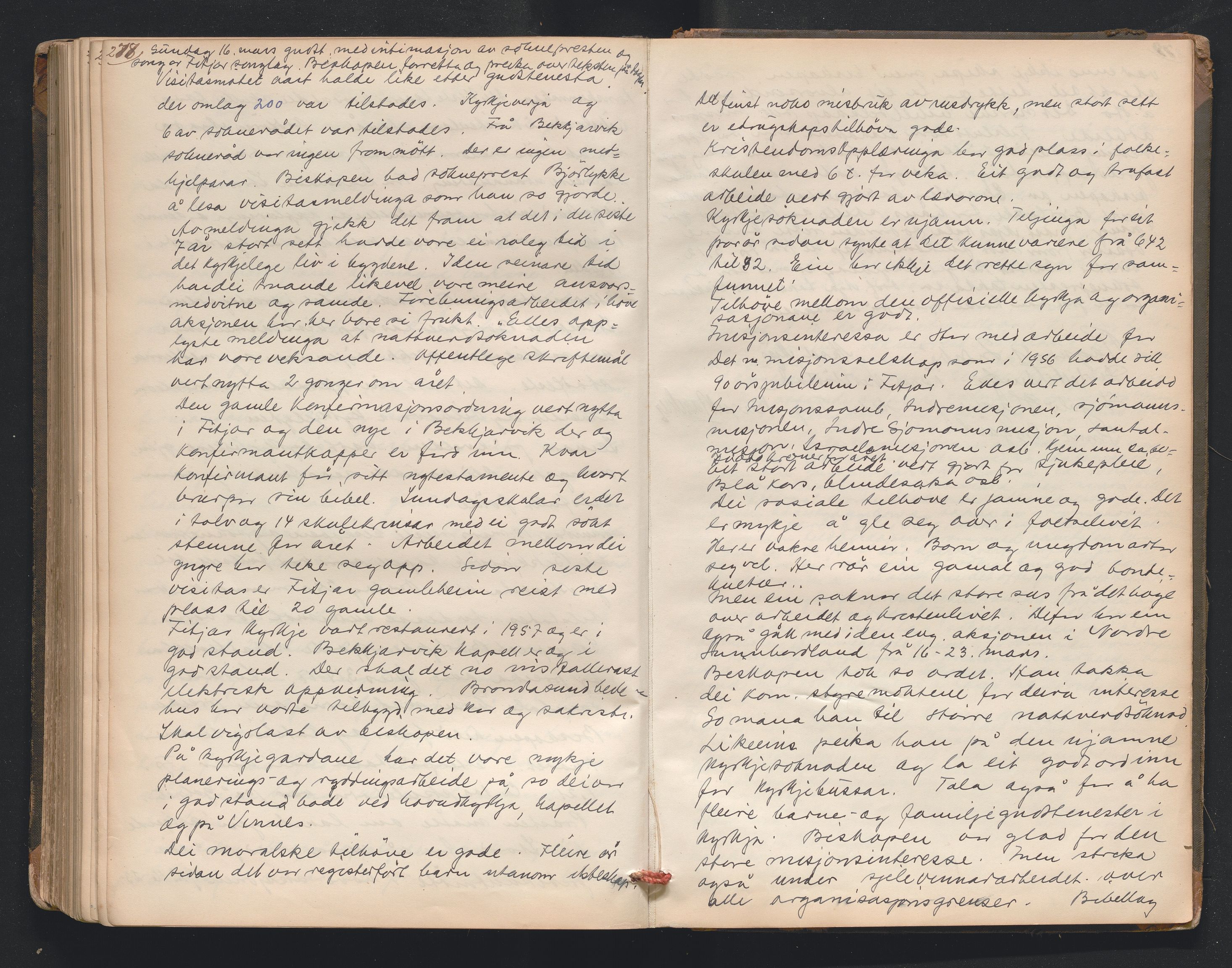 Nordre Sunnhordland prosti, AV/SAB-A-99912/F/L0001: Visitasprotokoll , 1860-1959, p. 278