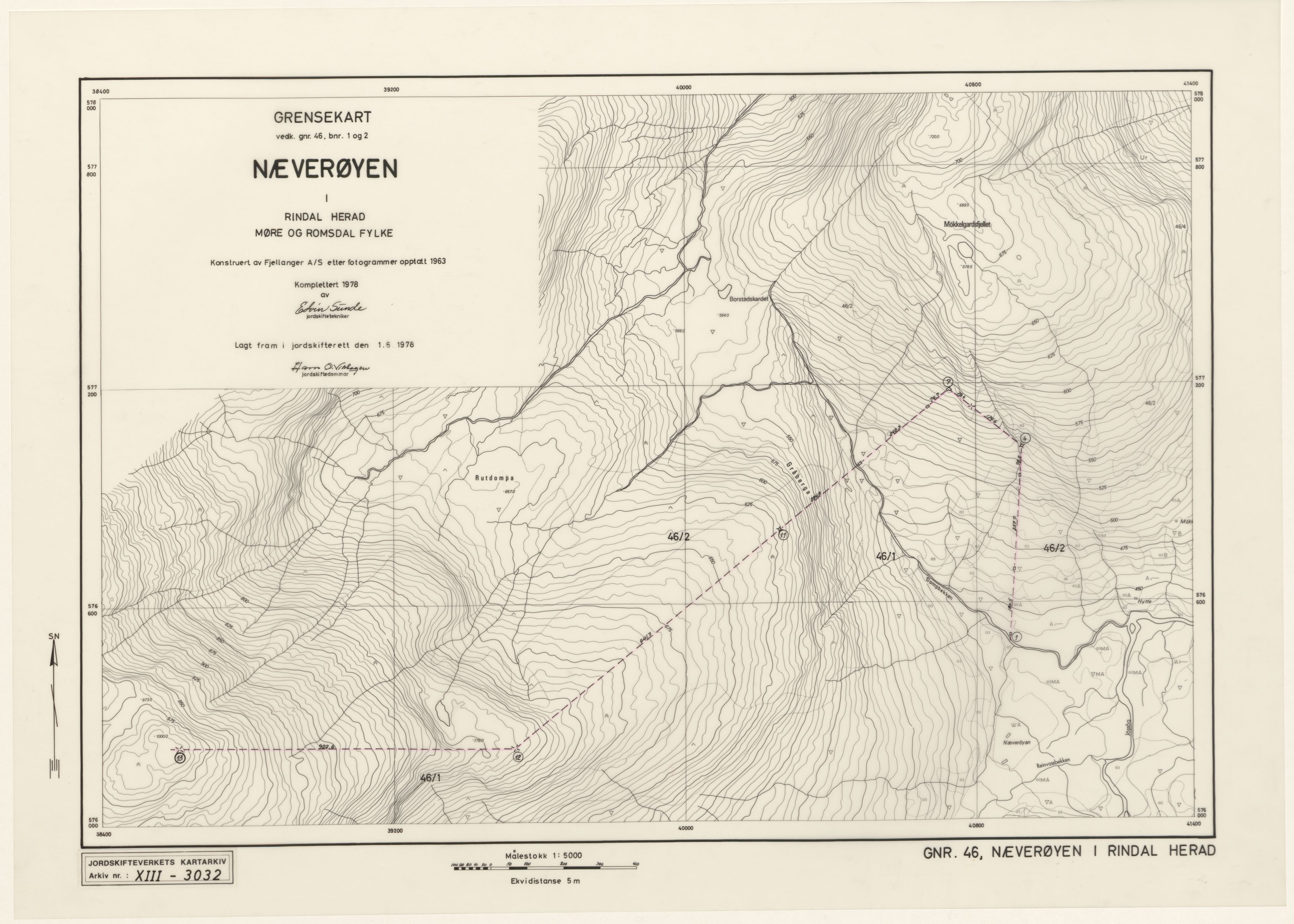 Jordskifteverkets kartarkiv, RA/S-3929/T, 1859-1988, p. 3825