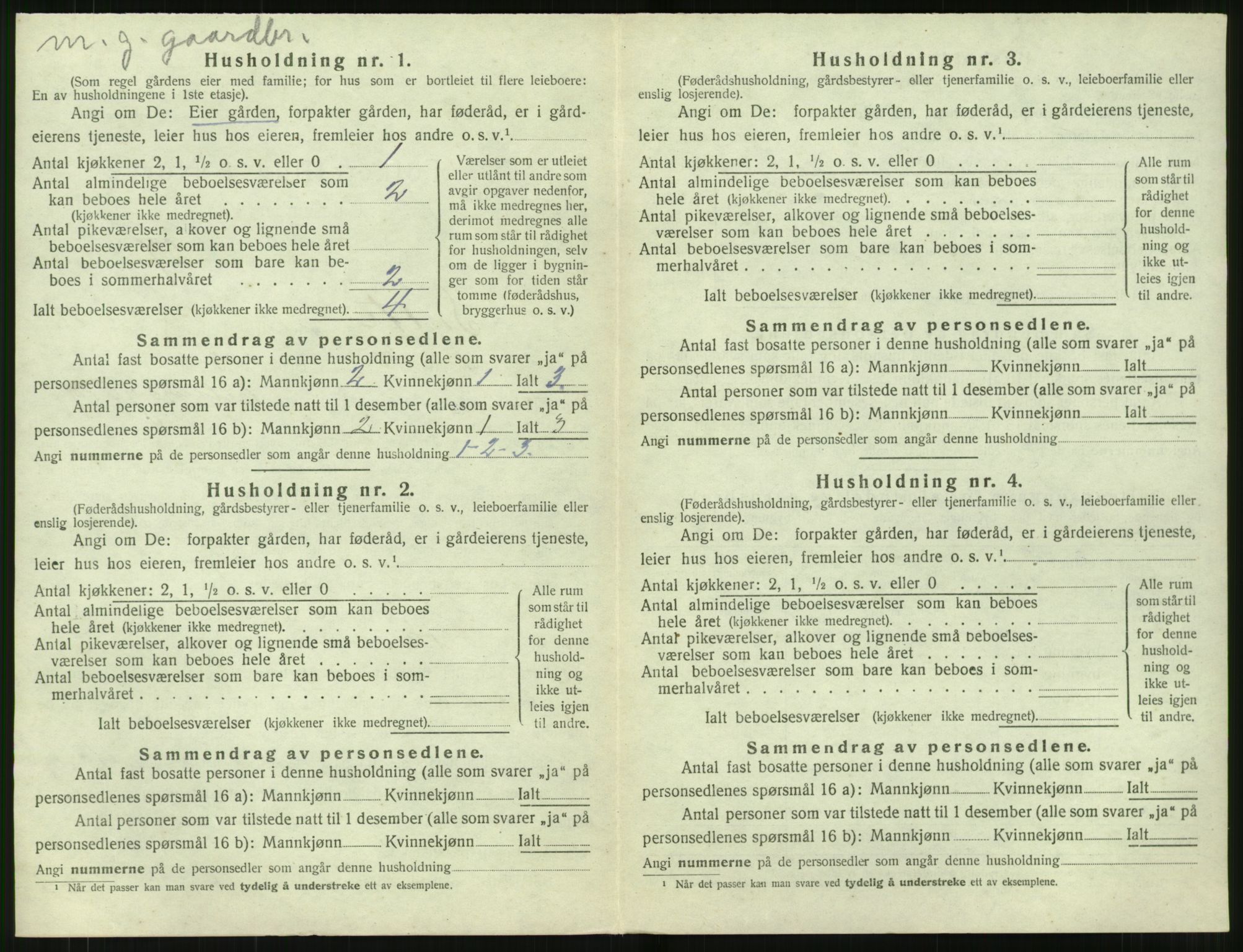 SAT, 1920 census for Sylte, 1920, p. 564