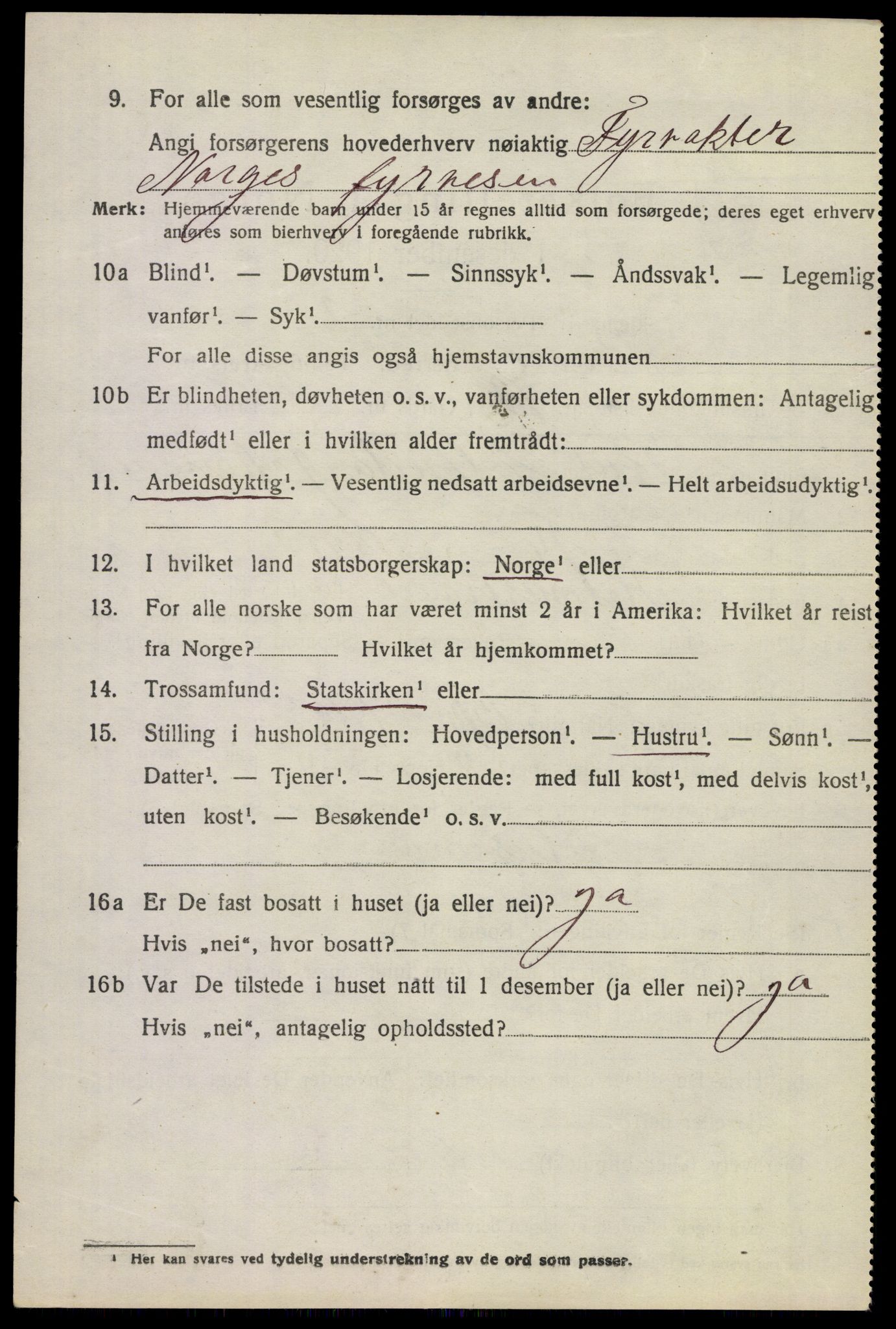 SAKO, 1920 census for Borre, 1920, p. 2623