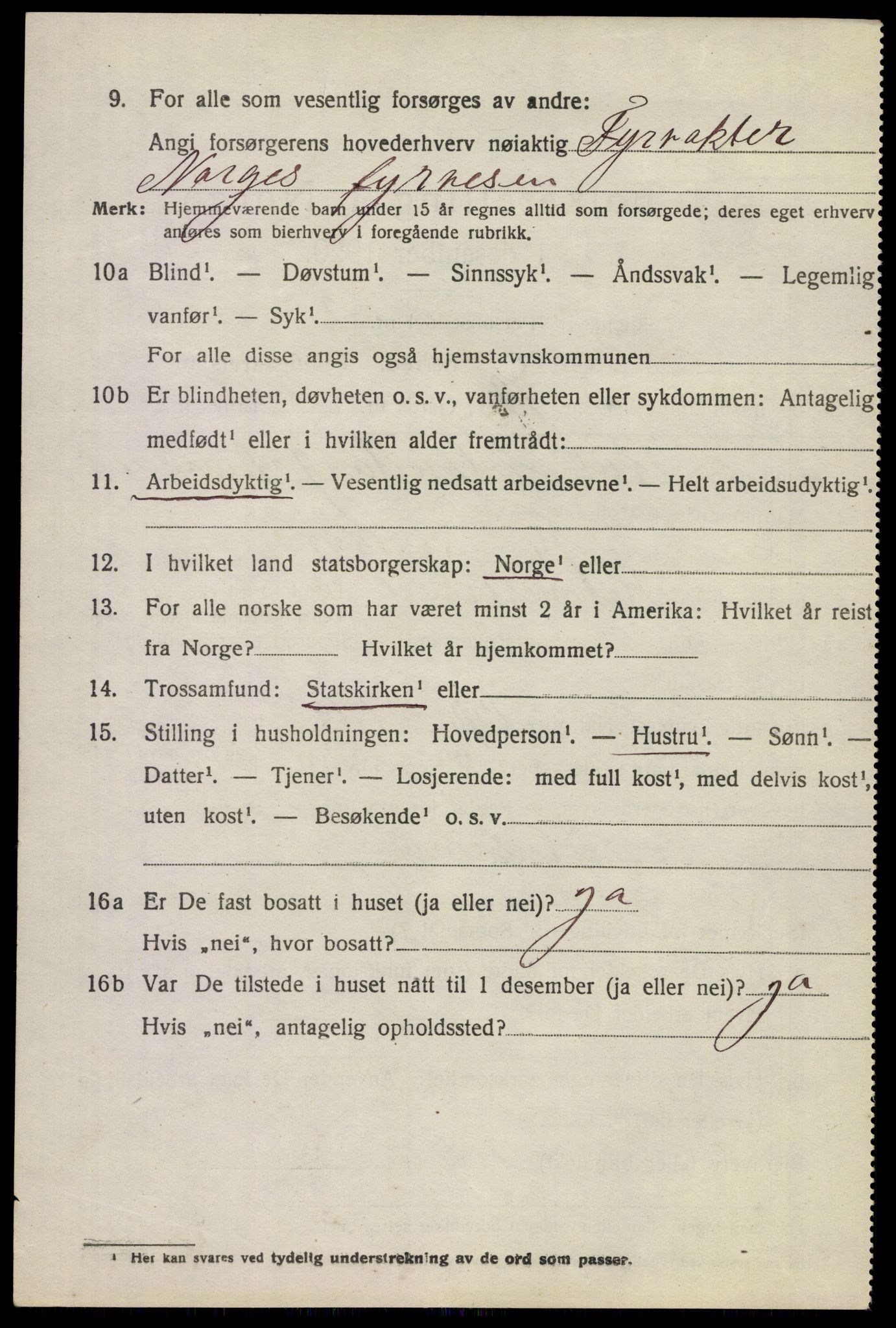 SAKO, 1920 census for Borre, 1920, p. 2623