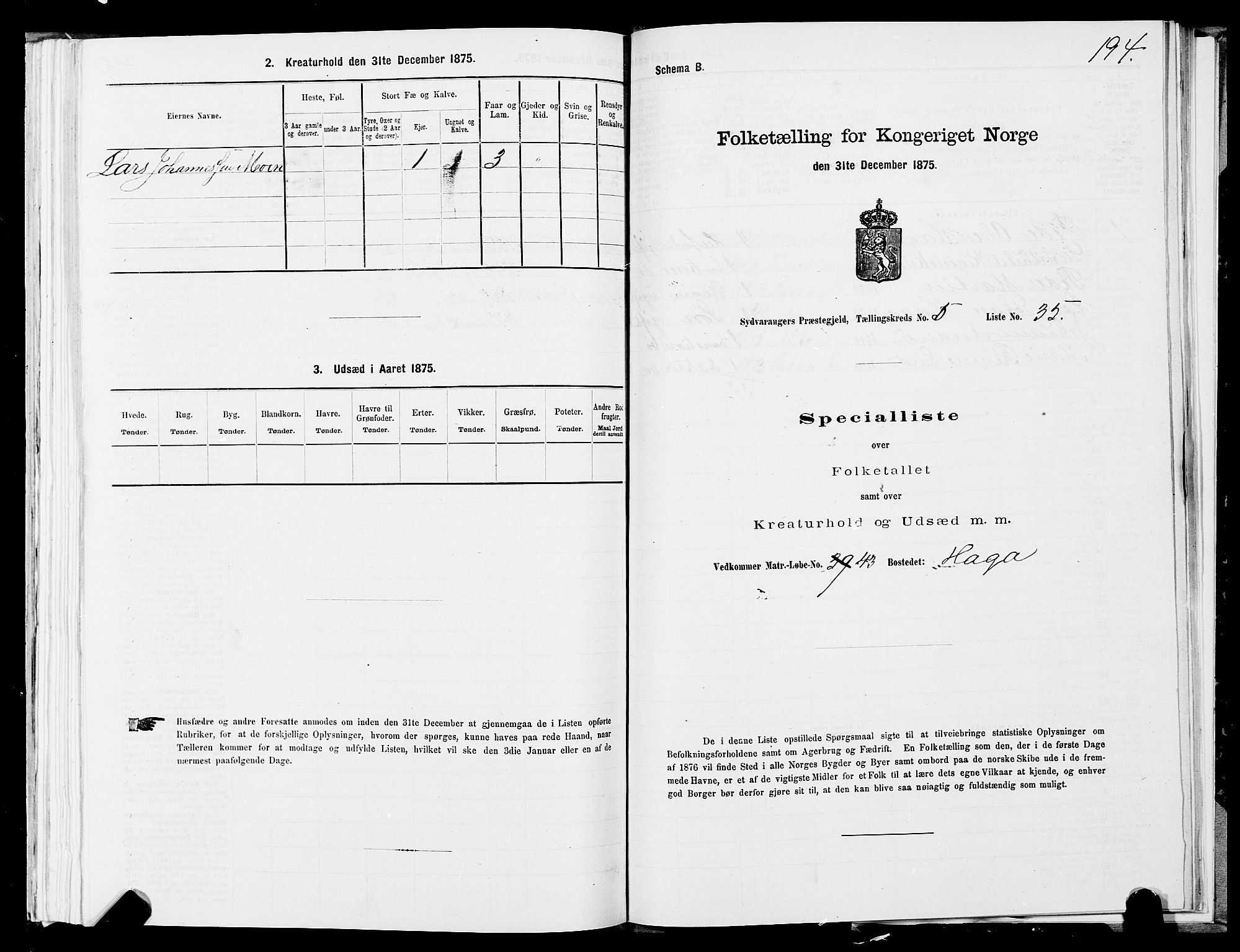 SATØ, 1875 census for 2030P Sør-Varanger, 1875, p. 2194