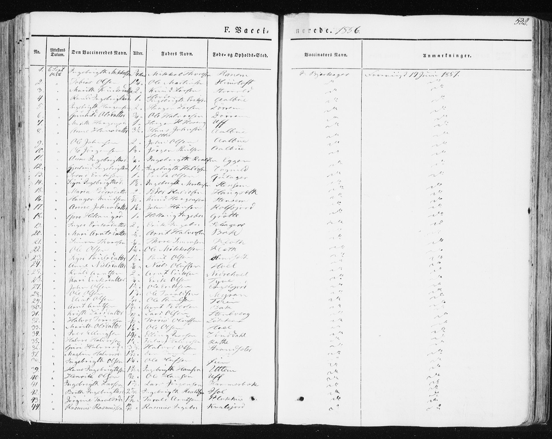 Ministerialprotokoller, klokkerbøker og fødselsregistre - Sør-Trøndelag, AV/SAT-A-1456/678/L0899: Parish register (official) no. 678A08, 1848-1872, p. 532