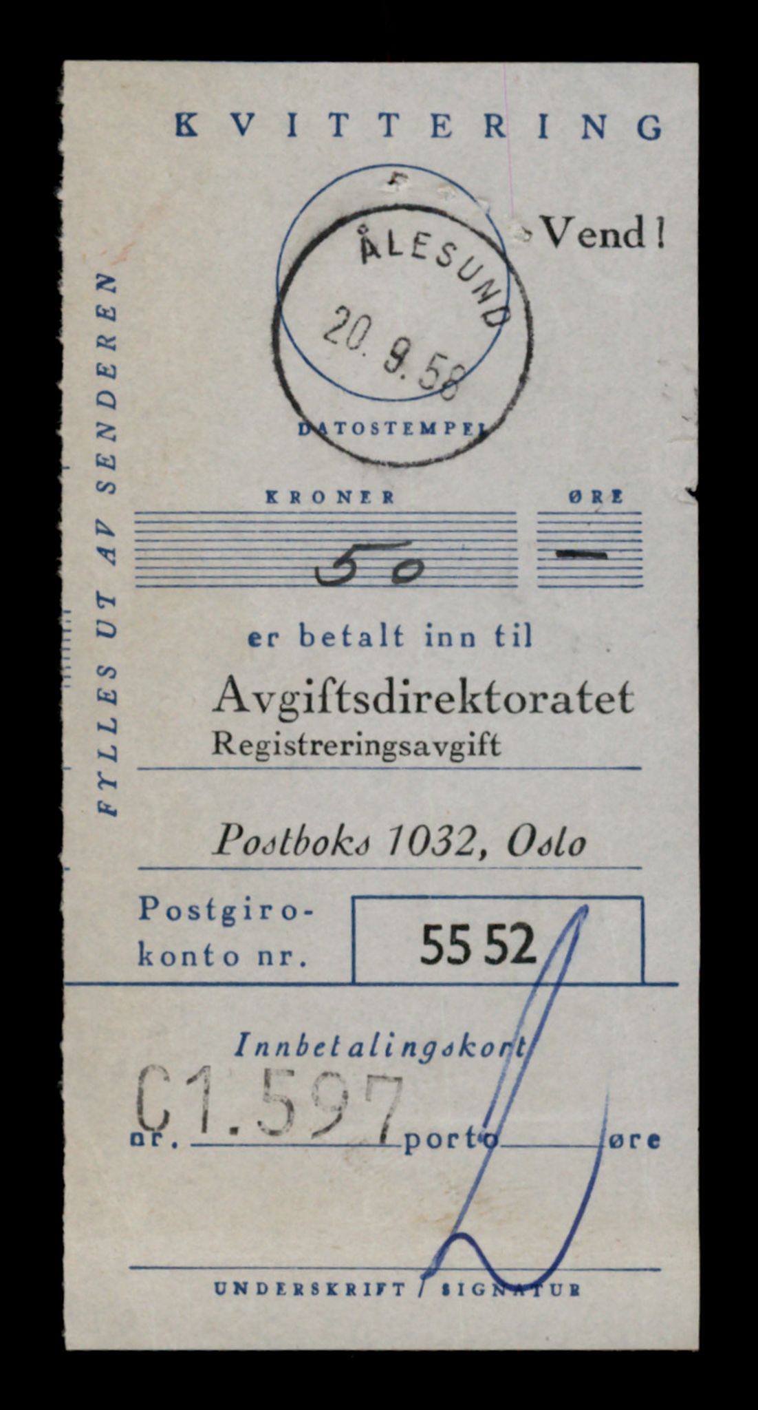 Møre og Romsdal vegkontor - Ålesund trafikkstasjon, AV/SAT-A-4099/F/Fe/L0026: Registreringskort for kjøretøy T 11046 - T 11160, 1927-1998, p. 867