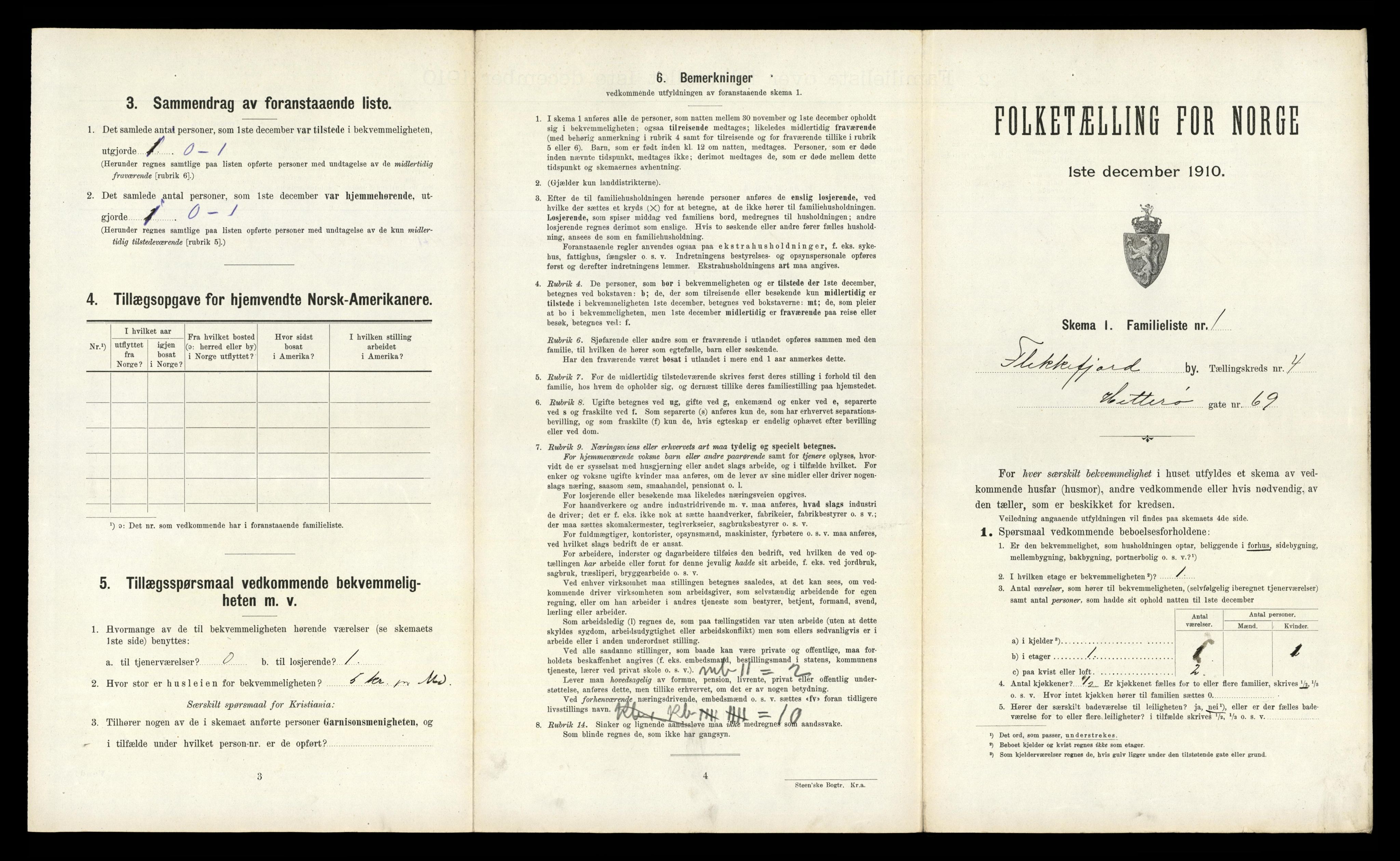 RA, 1910 census for Flekkefjord, 1910, p. 370