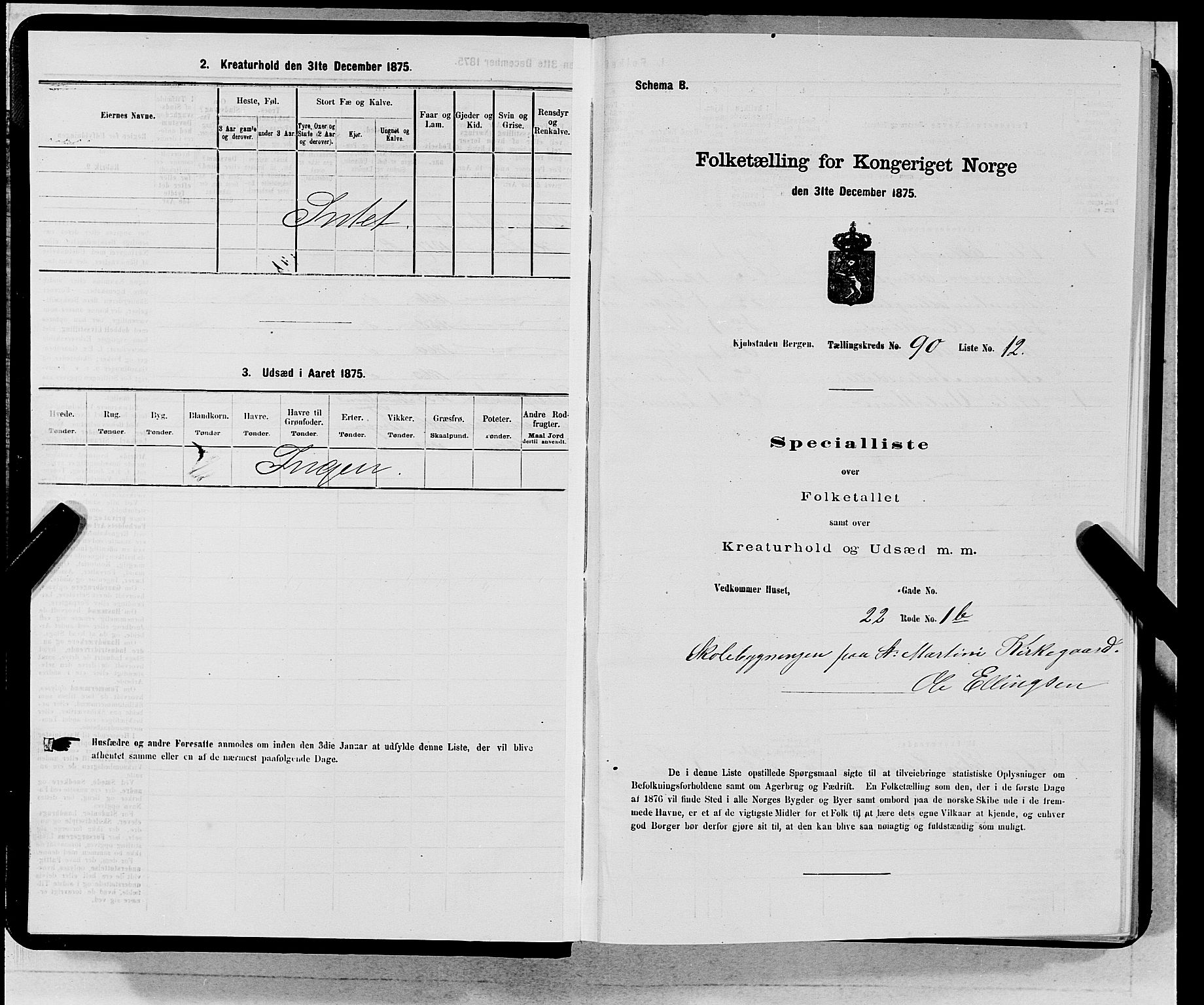 SAB, 1875 census for 1301 Bergen, 1875, p. 4855