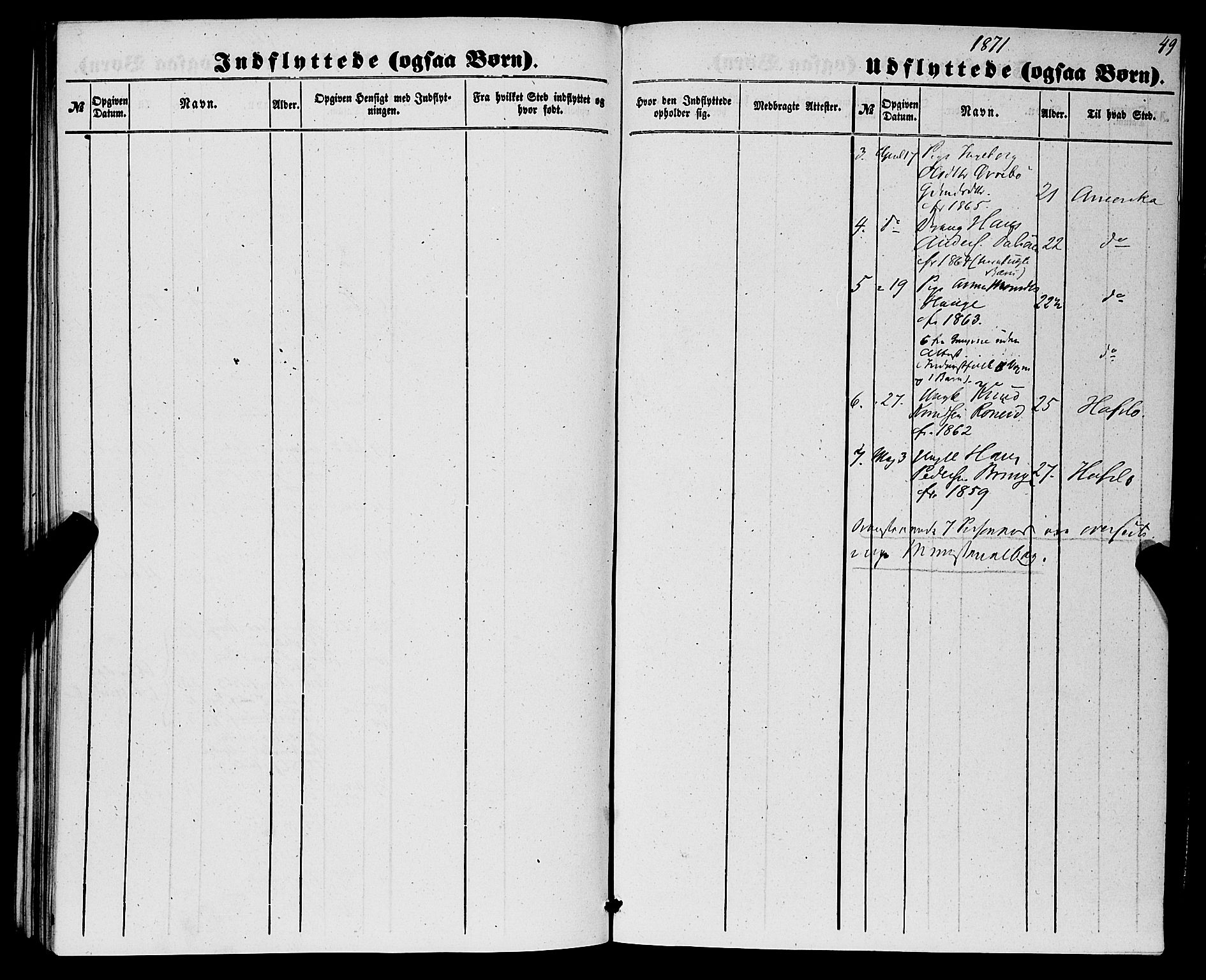 Luster sokneprestembete, SAB/A-81101/H/Haa/Haaa/L0009: Parish register (official) no. A 9, 1856-1871, p. 49