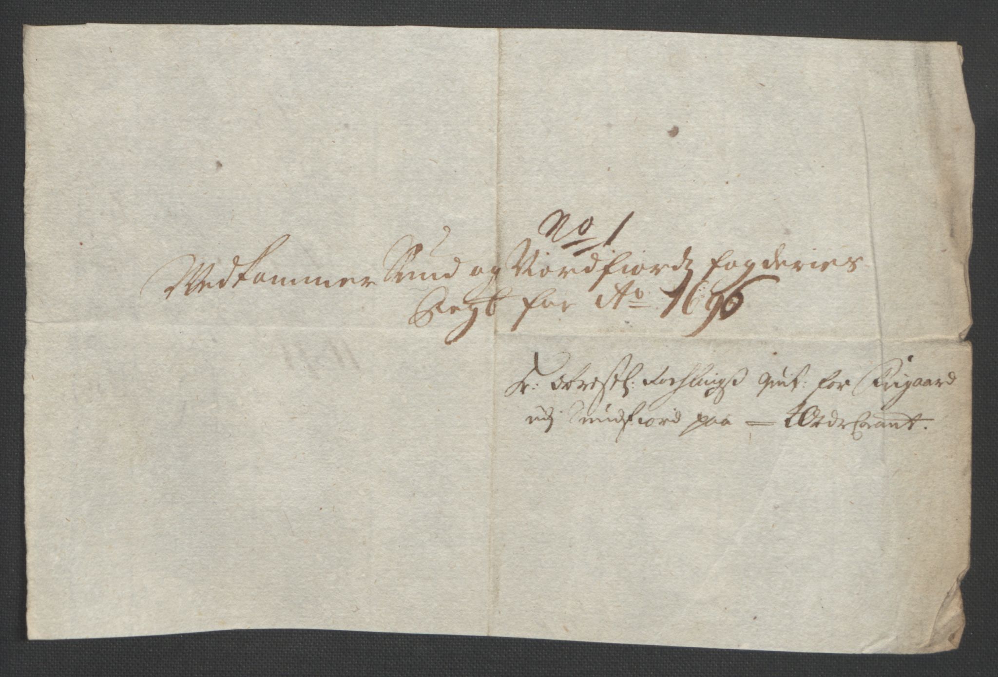 Rentekammeret inntil 1814, Reviderte regnskaper, Fogderegnskap, AV/RA-EA-4092/R53/L3422: Fogderegnskap Sunn- og Nordfjord, 1695-1696, p. 380