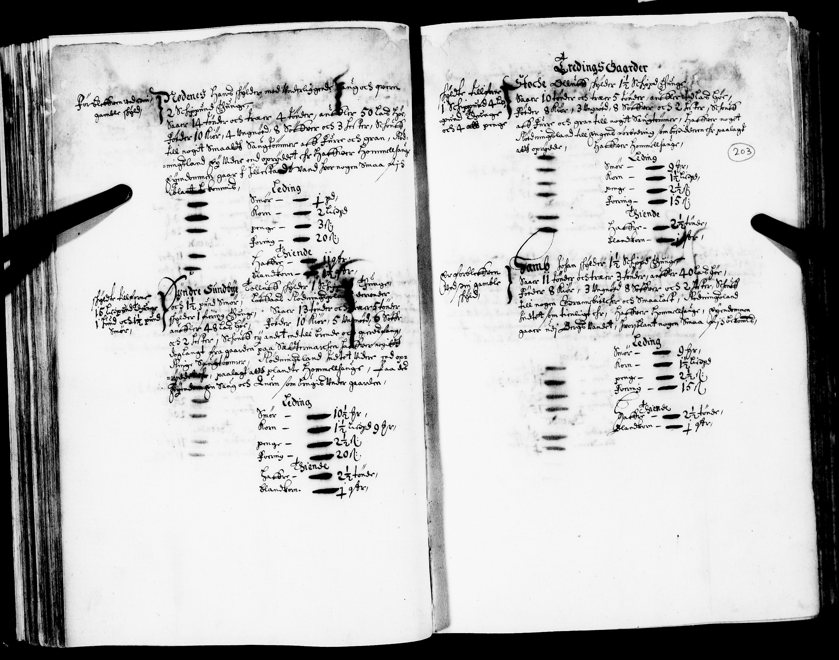 Rentekammeret inntil 1814, Realistisk ordnet avdeling, AV/RA-EA-4070/N/Nb/Nba/L0020: Tønsberg len, 2. del, 1668, p. 202b-203a