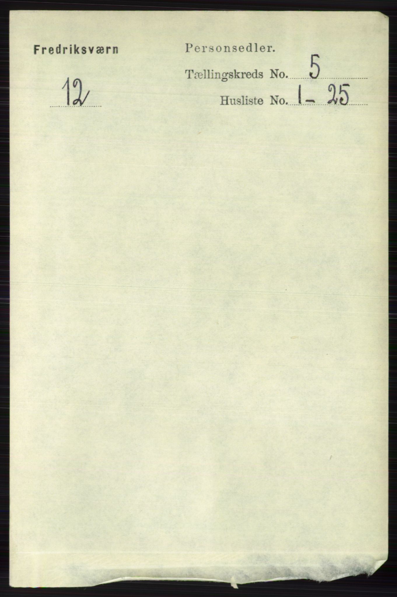 RA, 1891 census for 0798 Fredriksvern, 1891, p. 1032