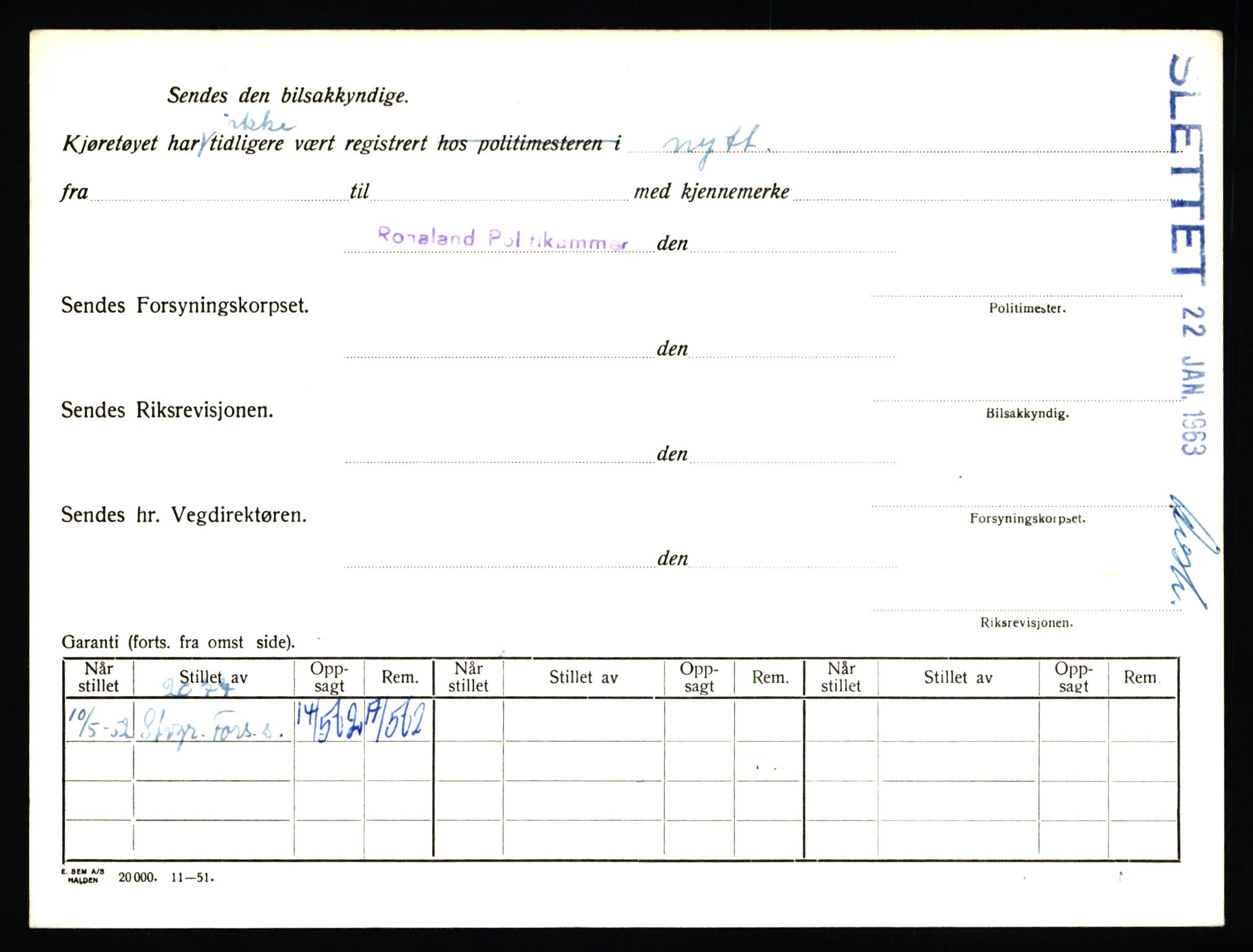 Stavanger trafikkstasjon, AV/SAST-A-101942/0/F/L0045: L-27000 - L-27799, 1930-1971, p. 152