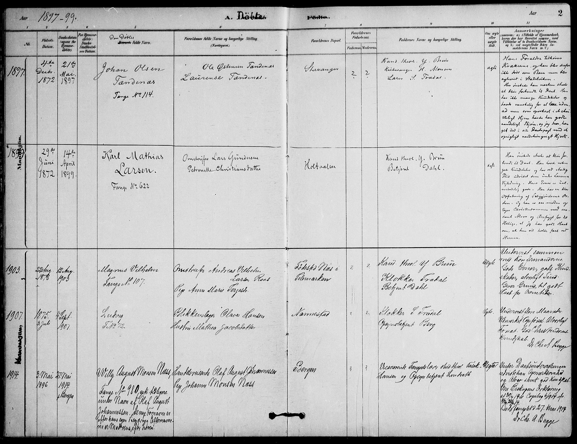 Botsfengslet prestekontor kirkebøker, AV/SAO-A-11688a: Parish register (official) no. 2, 1881-1914, p. 2