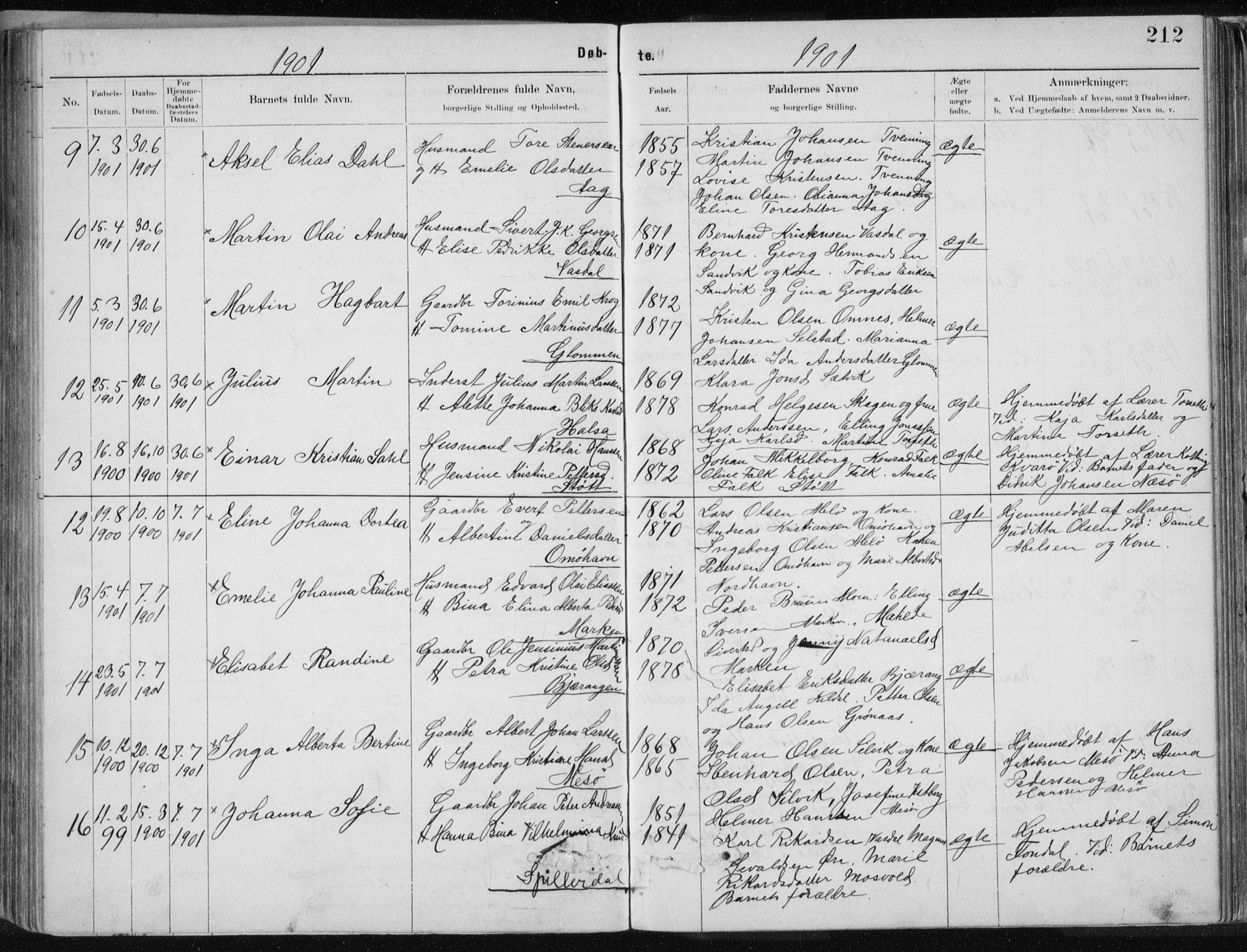 Ministerialprotokoller, klokkerbøker og fødselsregistre - Nordland, SAT/A-1459/843/L0636: Parish register (copy) no. 843C05, 1884-1909, p. 212