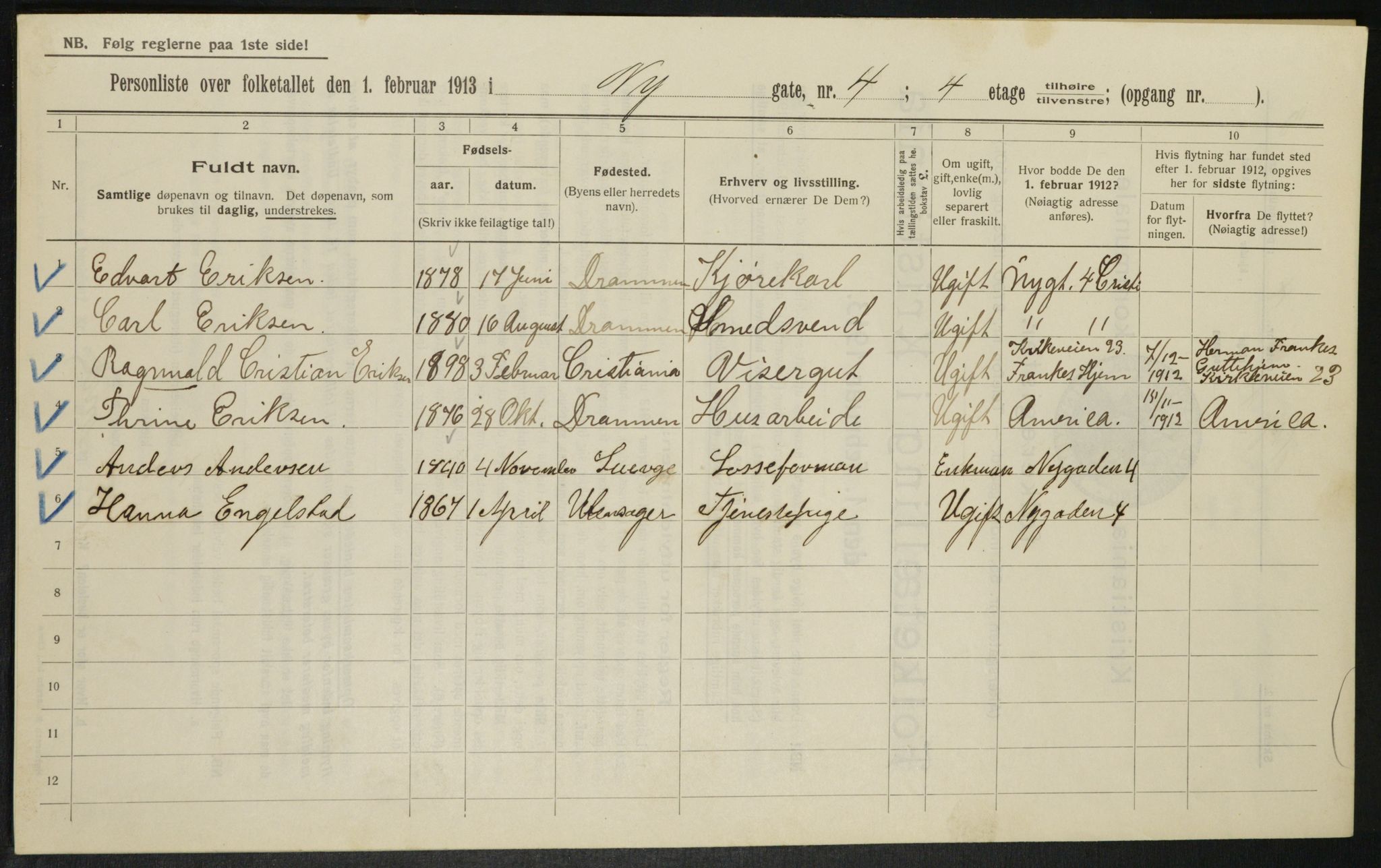 OBA, Municipal Census 1913 for Kristiania, 1913, p. 74024