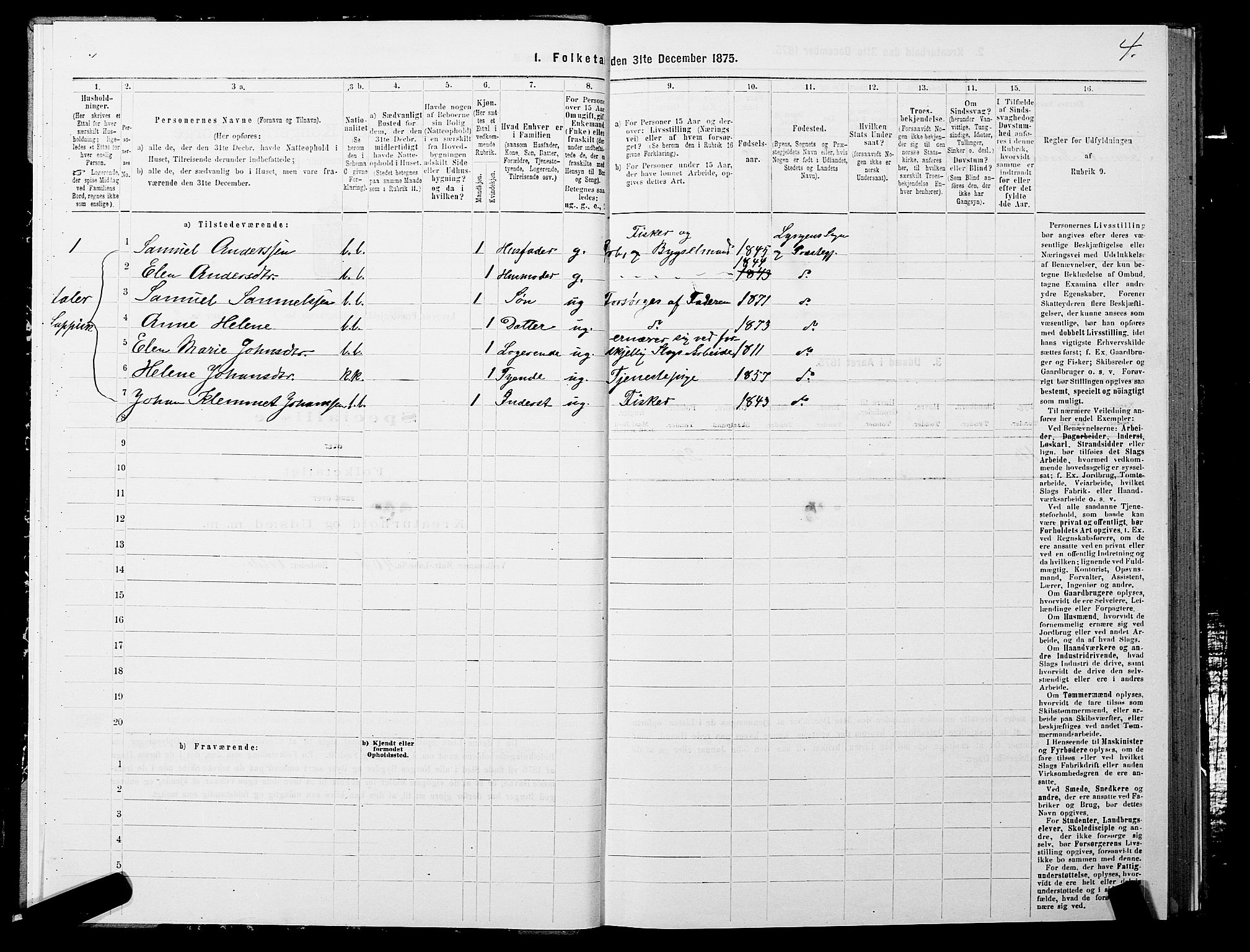 SATØ, 1875 census for 1938P Lyngen, 1875, p. 3004