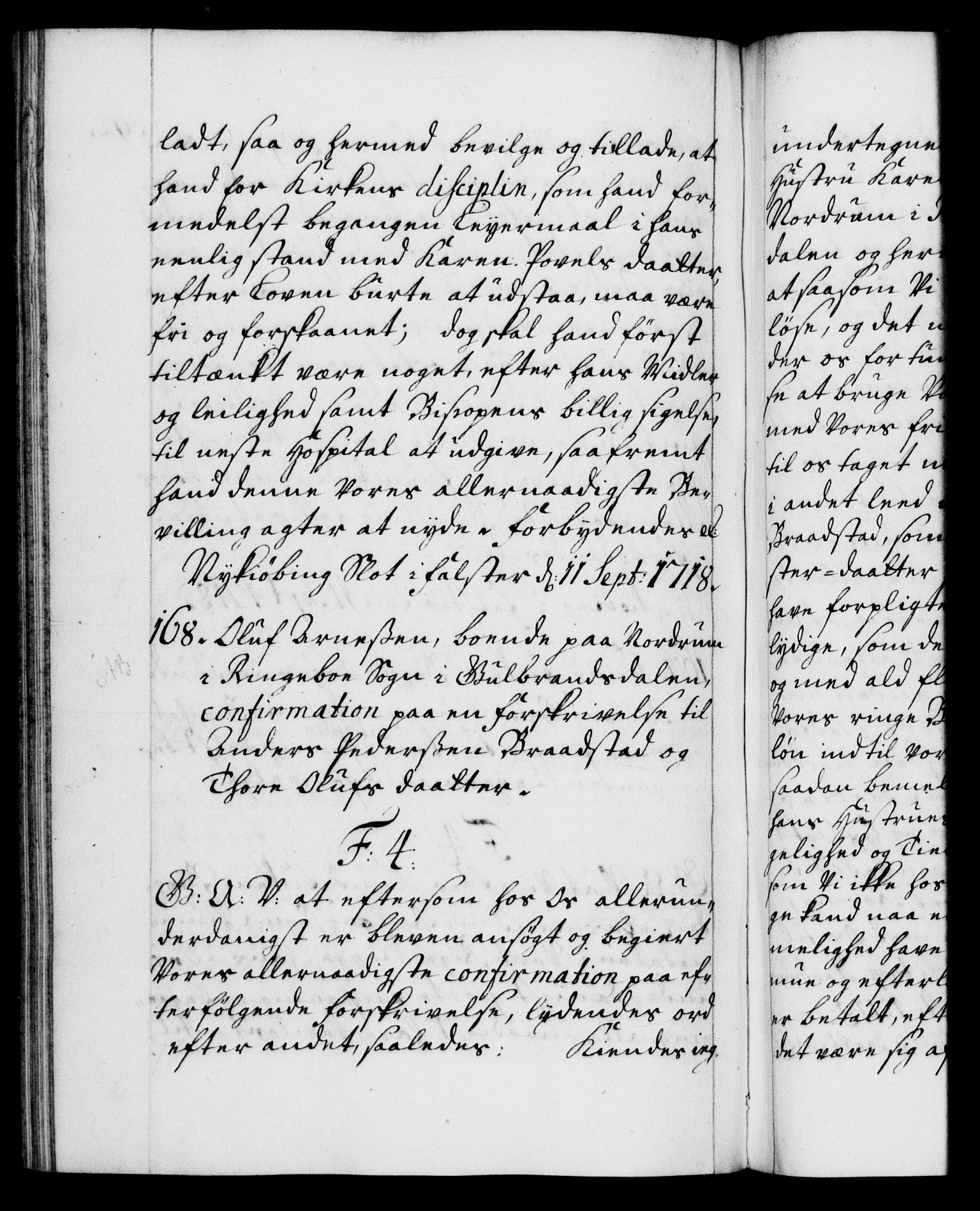 Danske Kanselli 1572-1799, AV/RA-EA-3023/F/Fc/Fca/Fcaa/L0022: Norske registre, 1716-1719, p. 392b