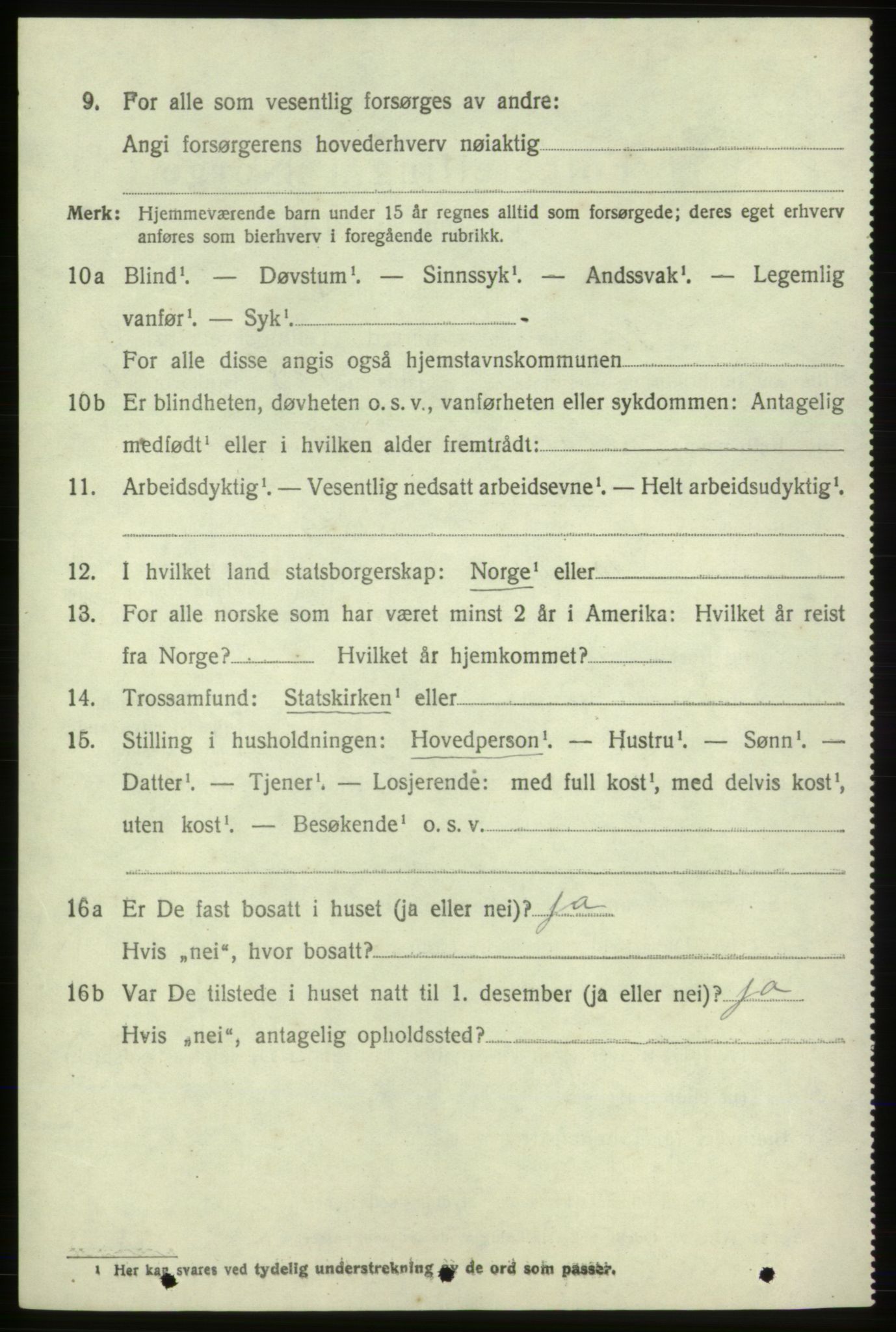 SAB, 1920 census for Skånevik, 1920, p. 3162