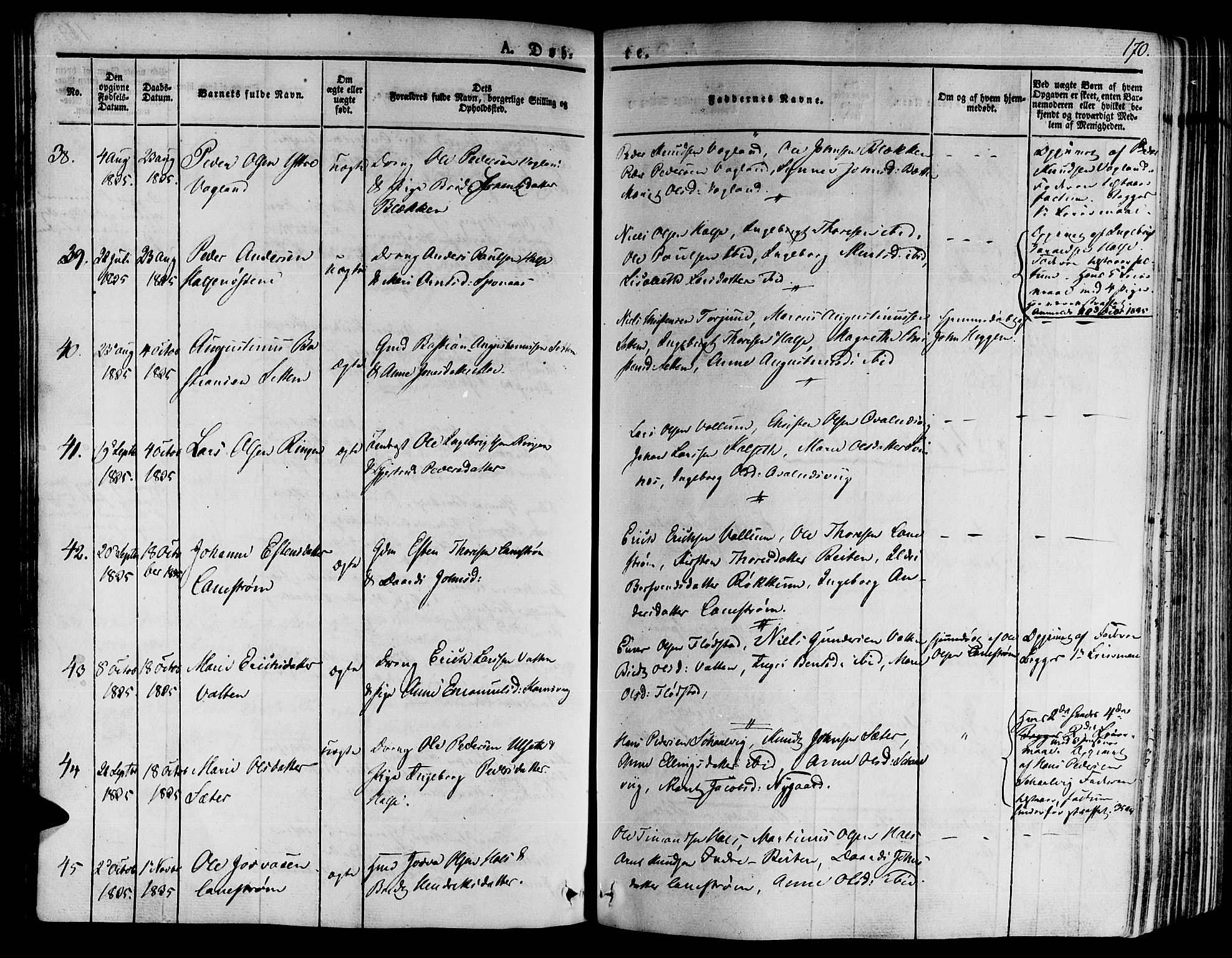 Ministerialprotokoller, klokkerbøker og fødselsregistre - Møre og Romsdal, AV/SAT-A-1454/592/L1025: Parish register (official) no. 592A03 /2, 1831-1849, p. 170