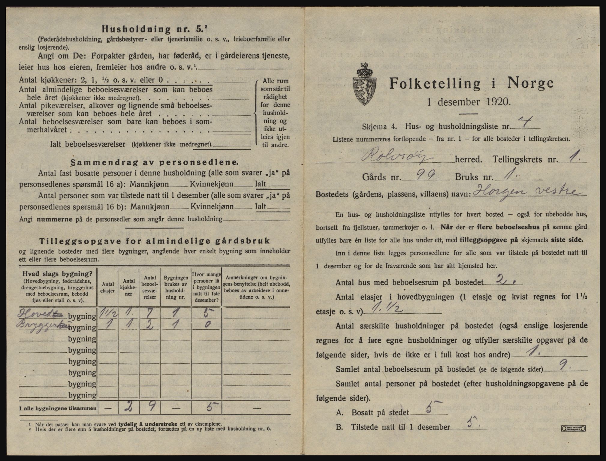 SAO, 1920 census for Rolvsøy, 1920, p. 35