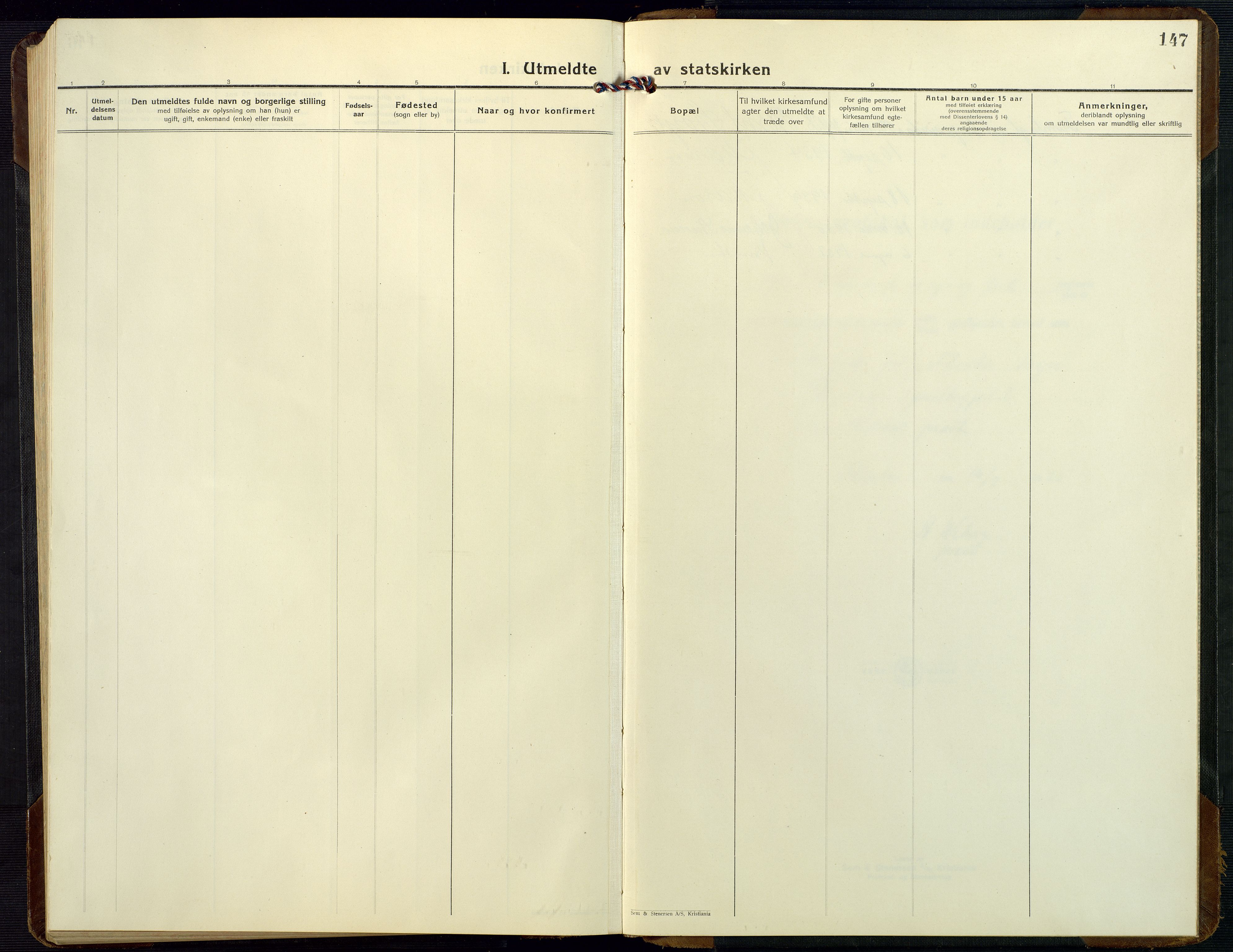 Dypvåg sokneprestkontor, AV/SAK-1111-0007/F/Fb/Fbb/L0006: Parish register (copy) no. B 6, 1925-1954, p. 147