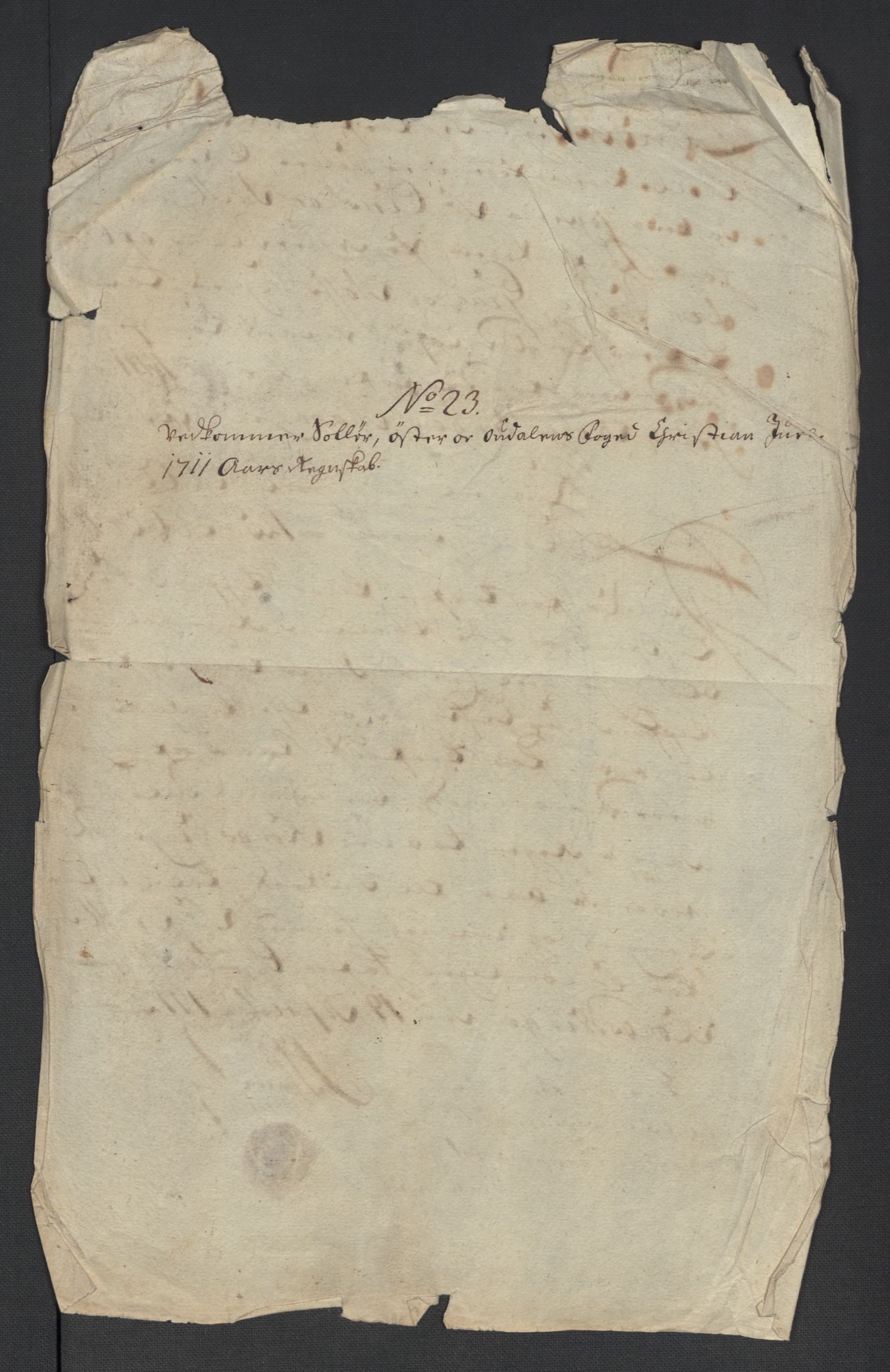 Rentekammeret inntil 1814, Reviderte regnskaper, Fogderegnskap, RA/EA-4092/R13/L0848: Fogderegnskap Solør, Odal og Østerdal, 1711, p. 314