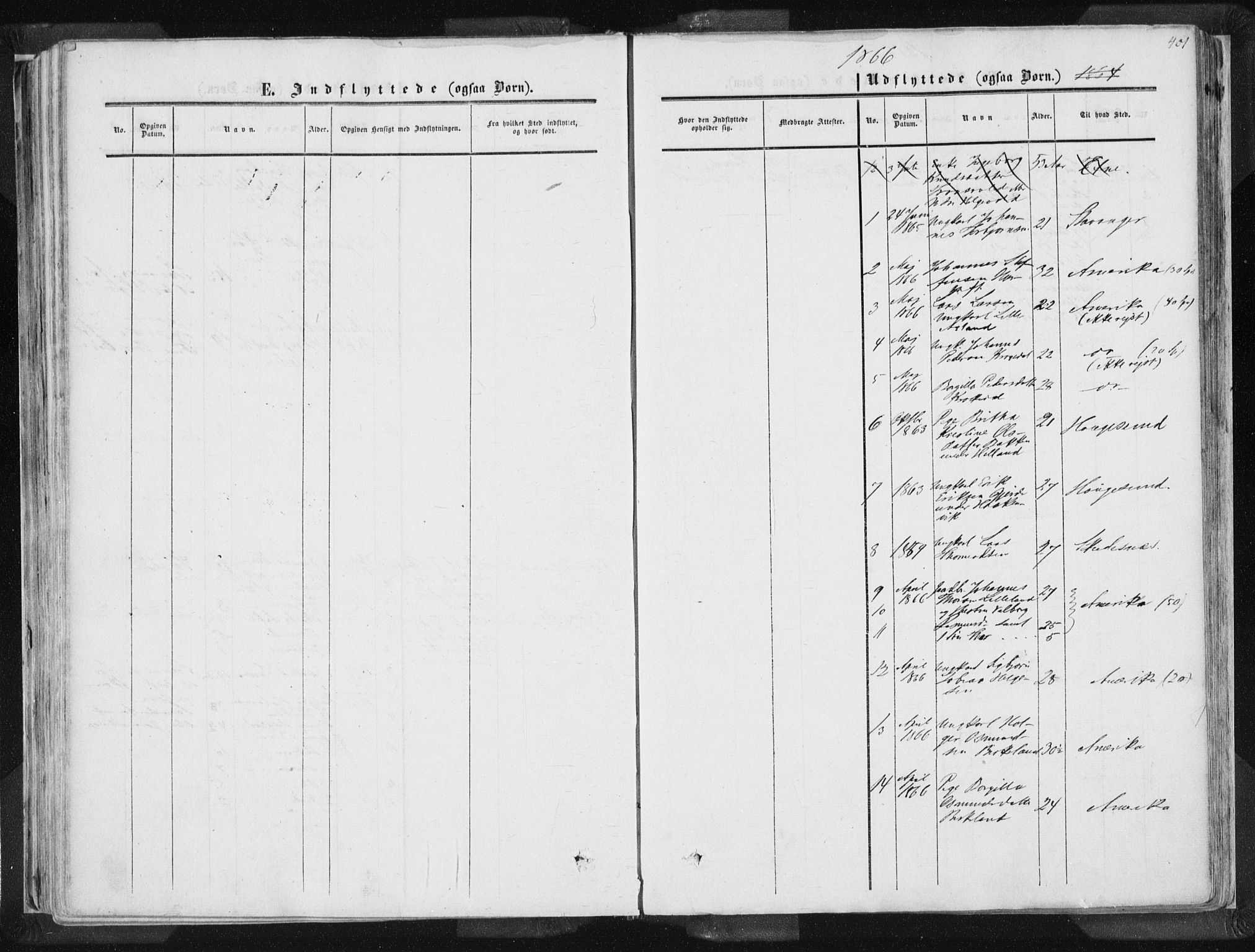 Vikedal sokneprestkontor, AV/SAST-A-101840/01/IV: Parish register (official) no. A 6.2, 1851-1867, p. 401