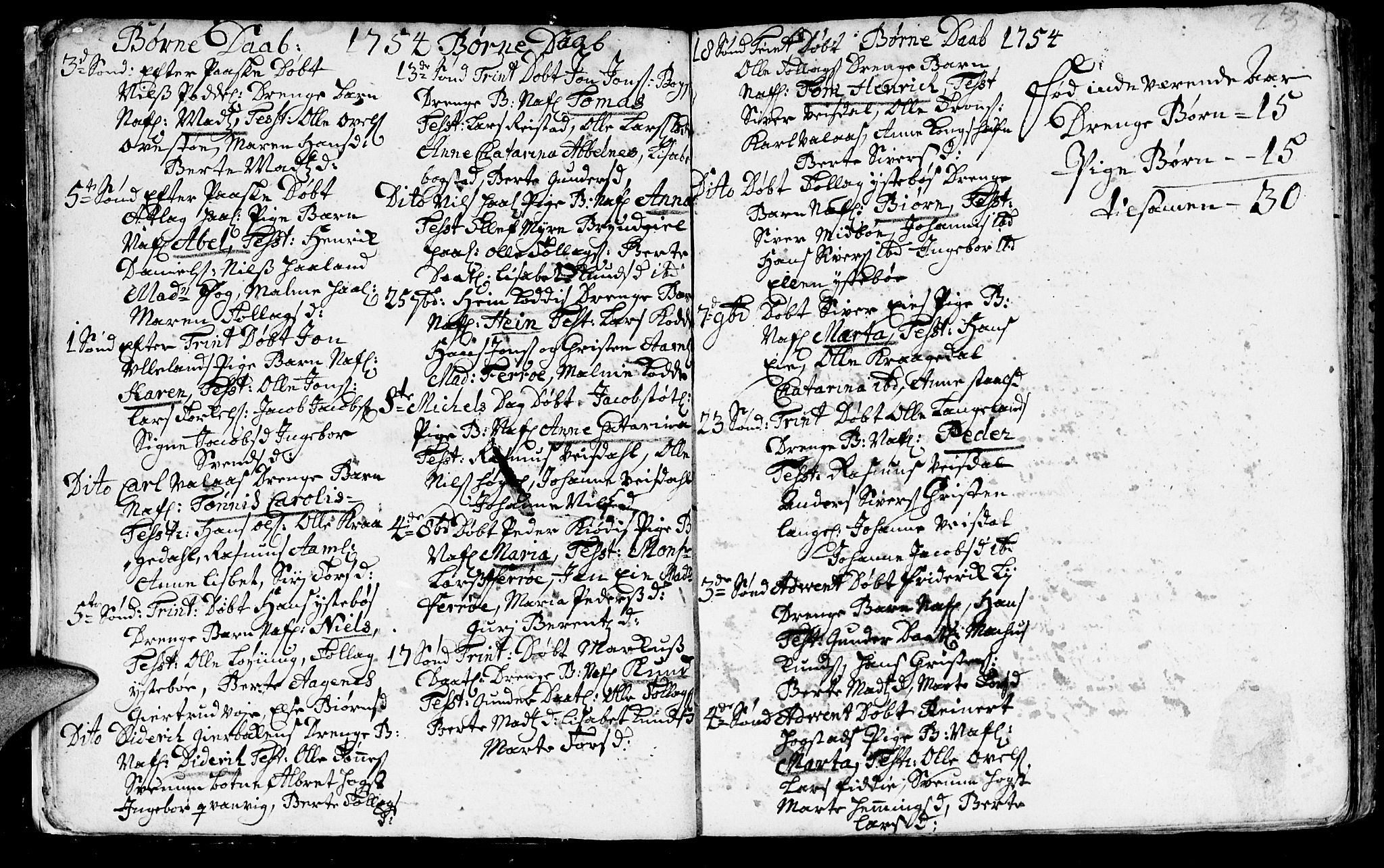 Flekkefjord sokneprestkontor, AV/SAK-1111-0012/F/Fa/Fab/L0001: Parish register (official) no. A 1, 1750-1780, p. 22-23