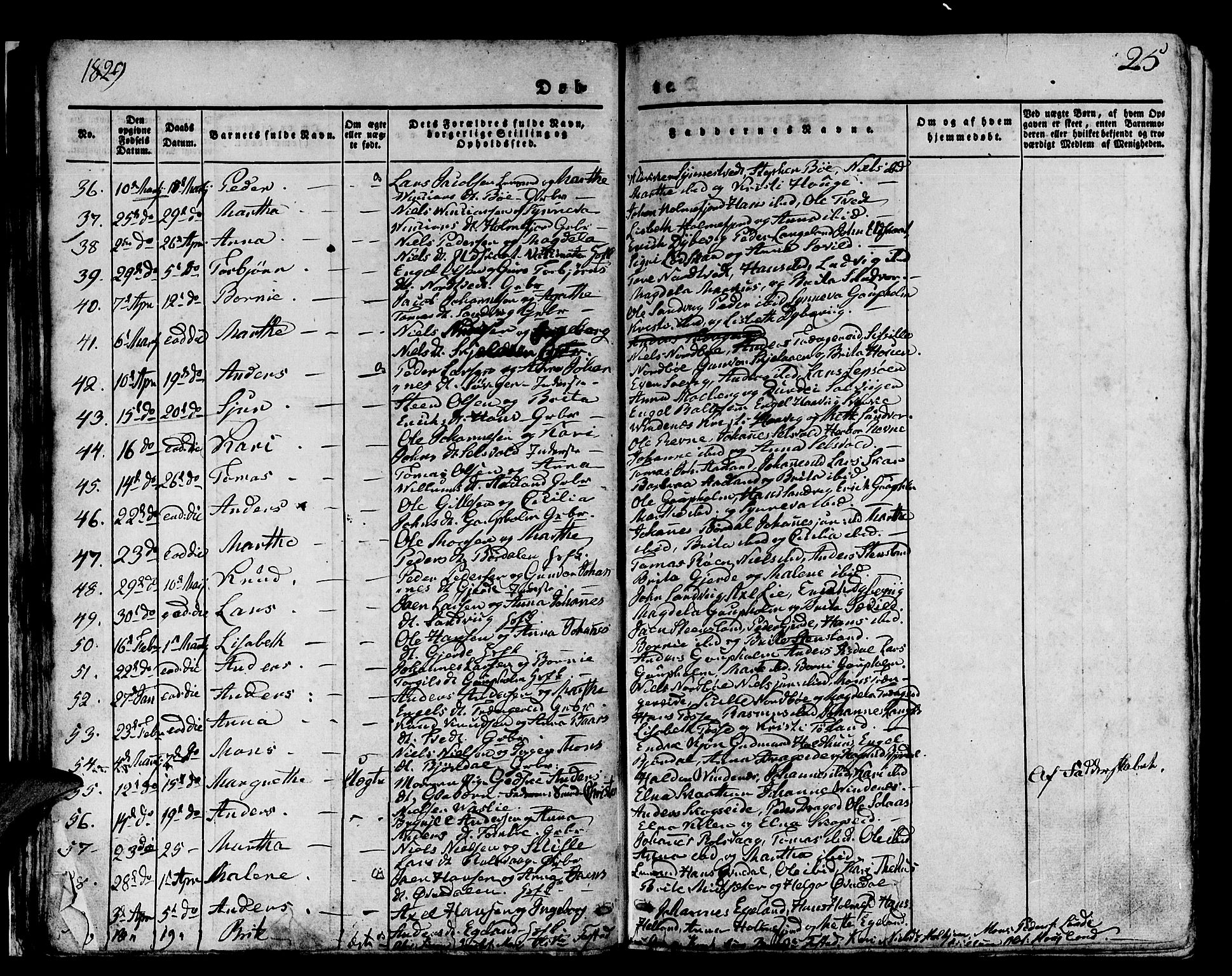 Os sokneprestembete, AV/SAB-A-99929: Parish register (official) no. A 14, 1826-1839, p. 25