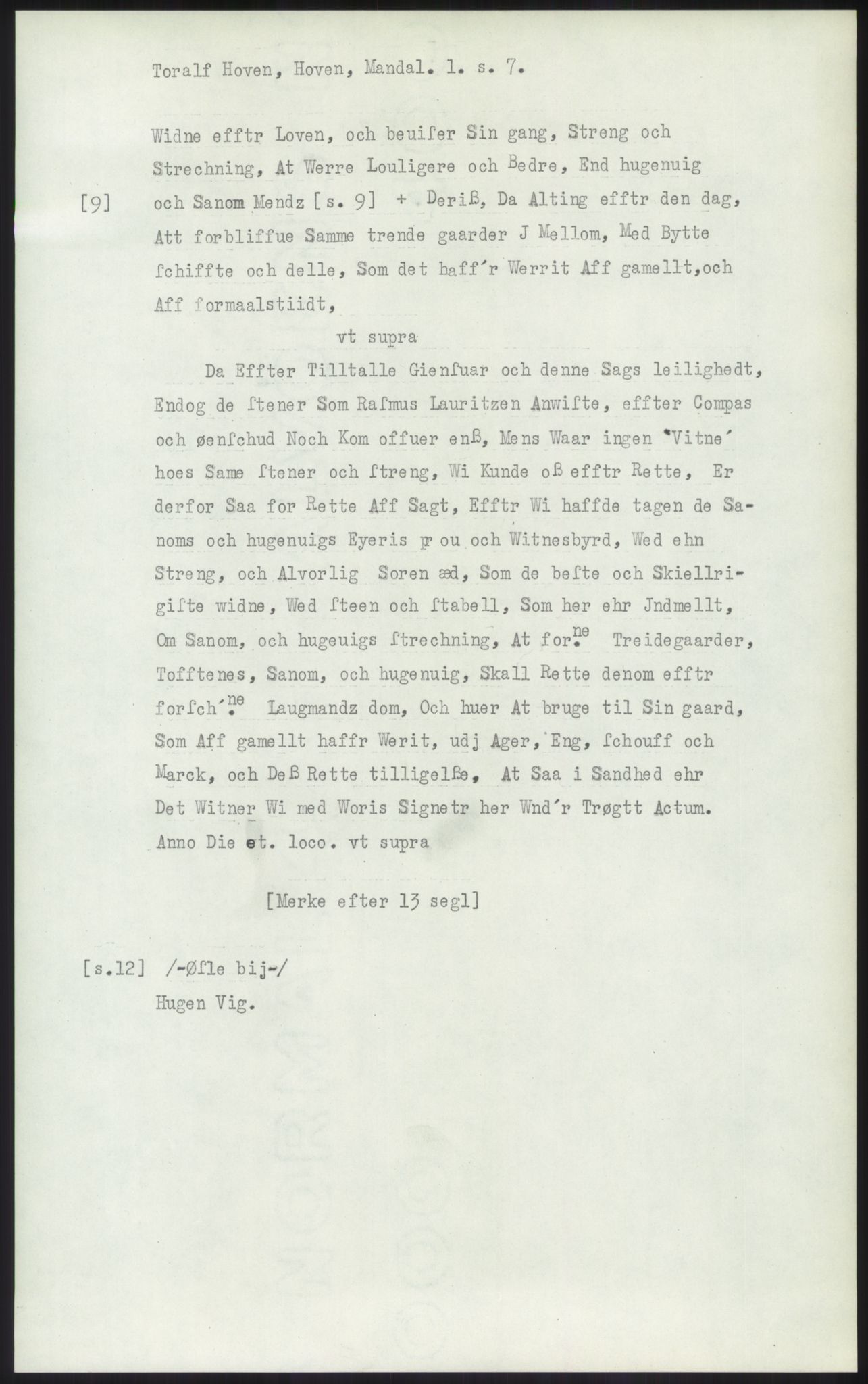 Samlinger til kildeutgivelse, Diplomavskriftsamlingen, AV/RA-EA-4053/H/Ha, p. 1685