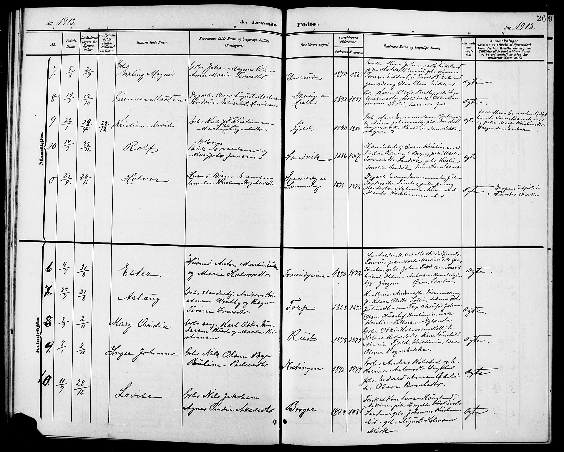 Spydeberg prestekontor Kirkebøker, SAO/A-10924/G/Gb/L0001: Parish register (copy) no. II 1, 1901-1924, p. 26